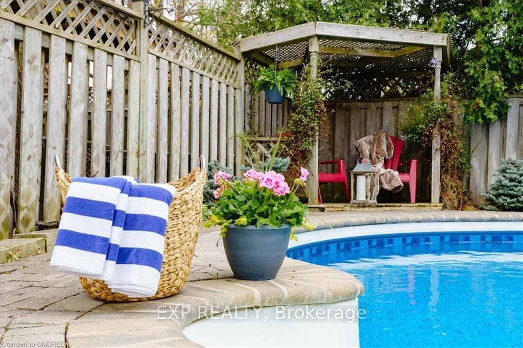 Landscaped yard