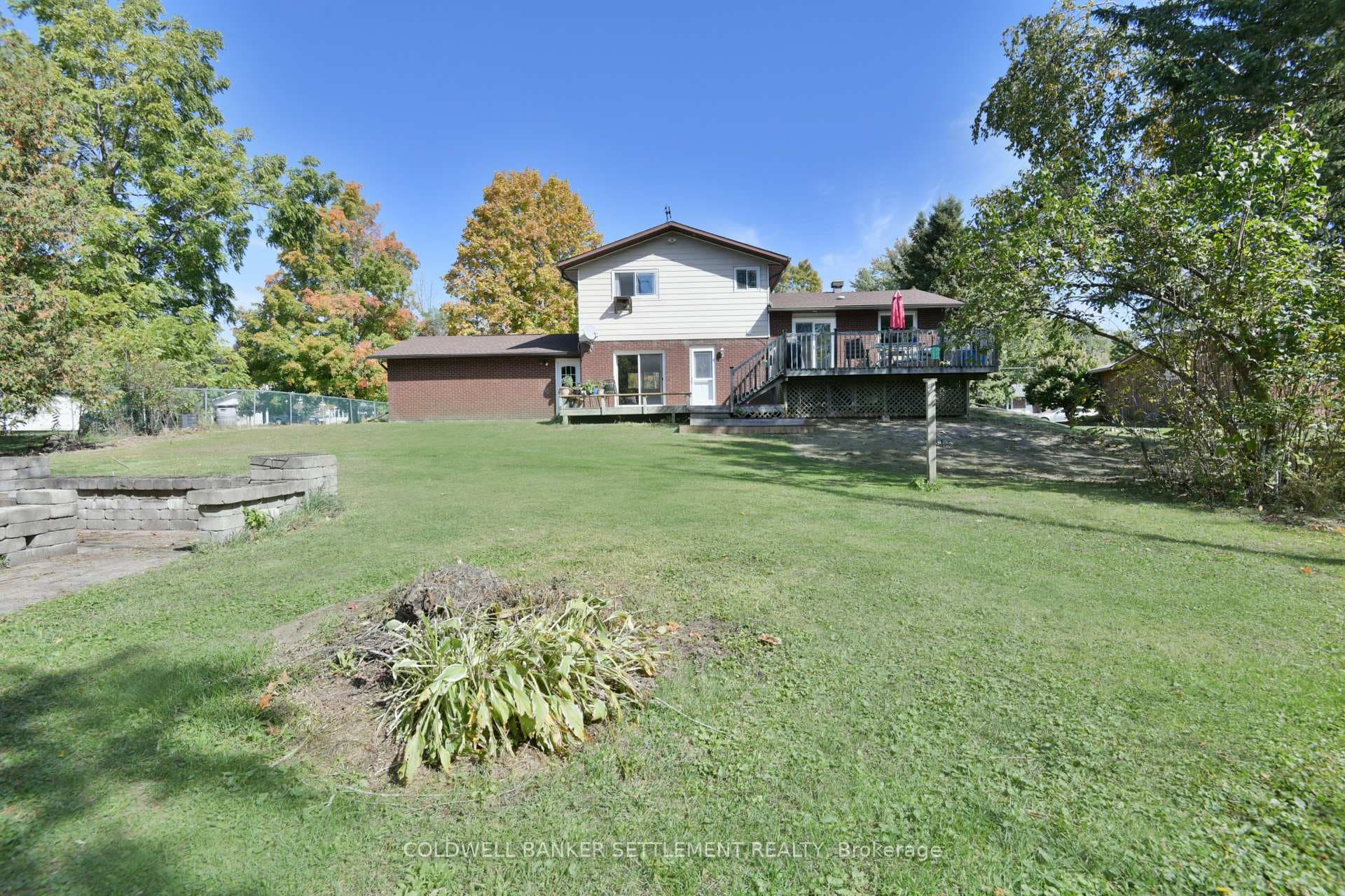 Large private backyard