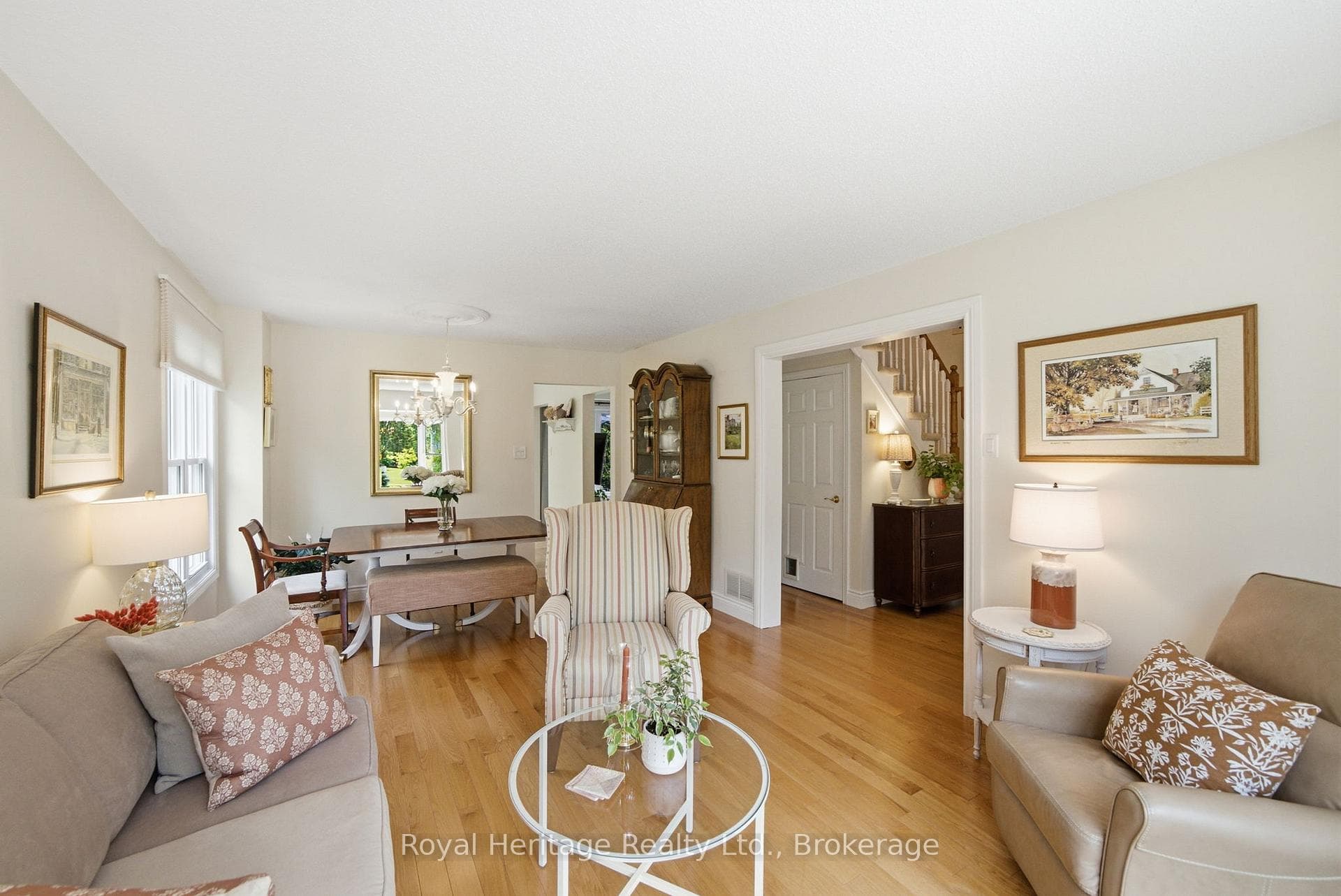 Hardwood flooring and freshly painted