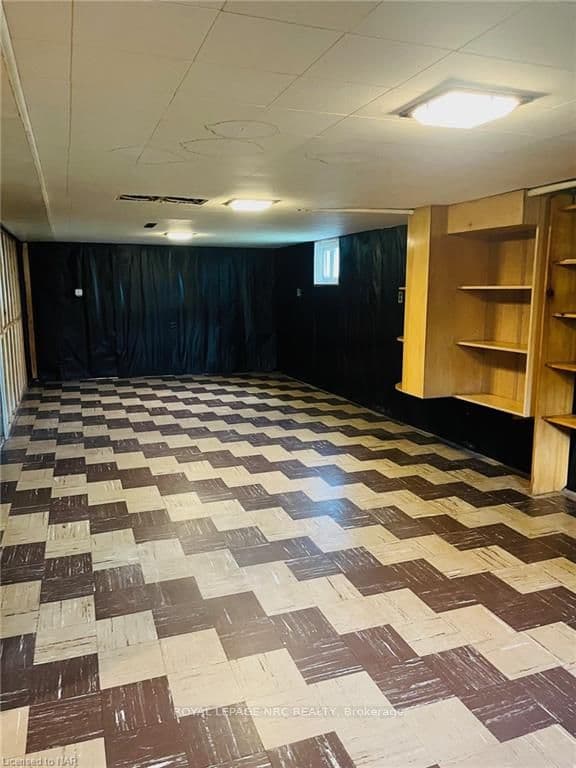 The huge rec room recently remediated due to a sew