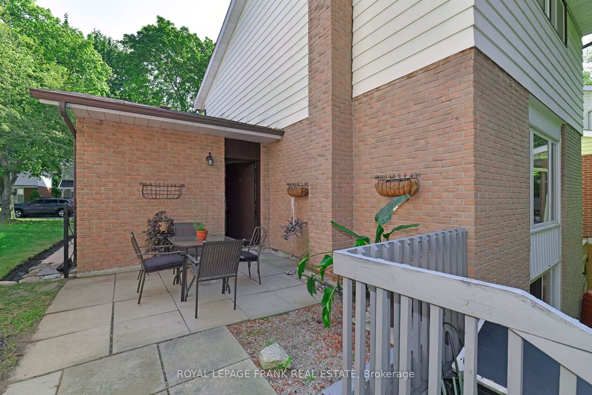 Patio behind garage / access from garage