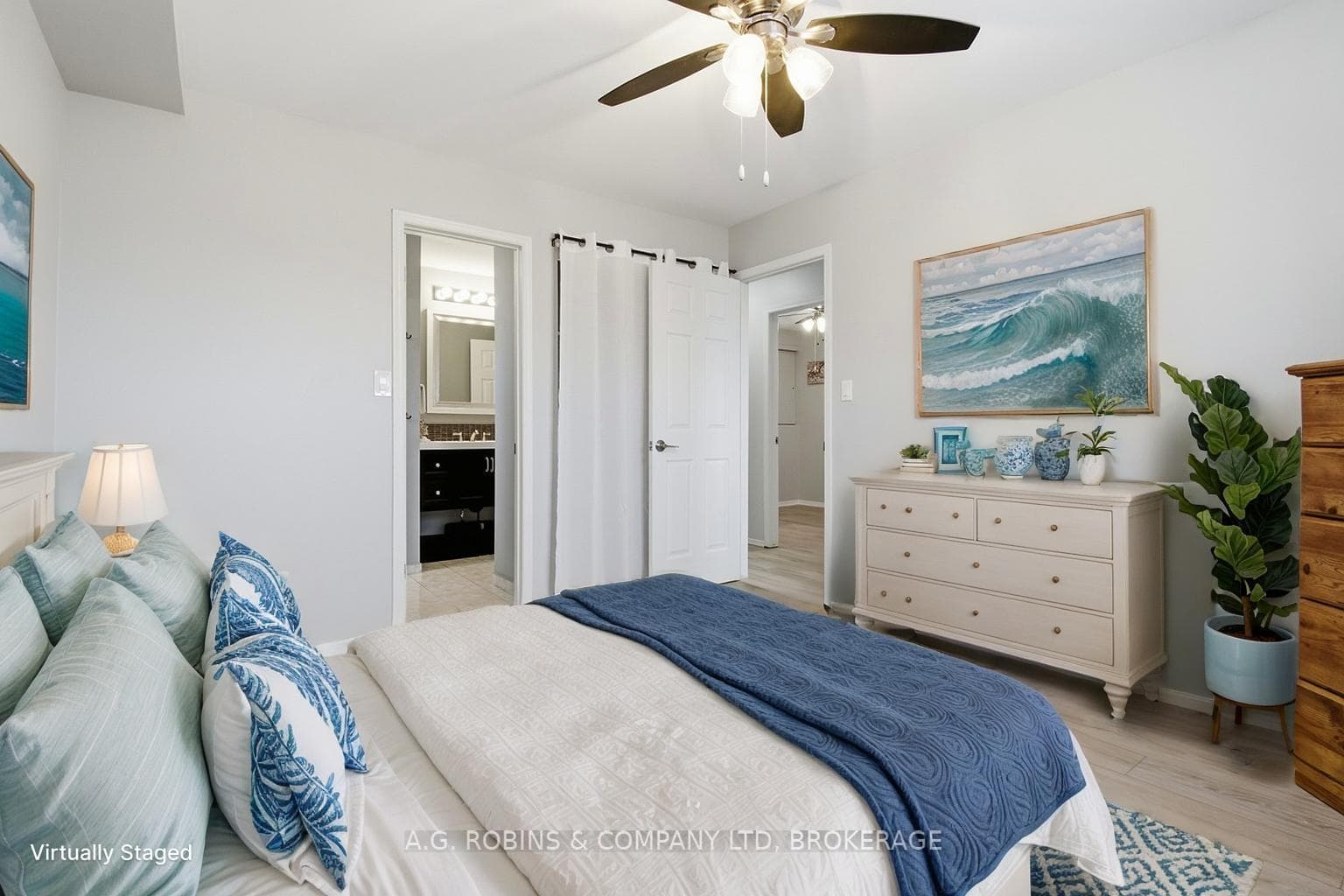 Primary Bedroom Virtually Staged