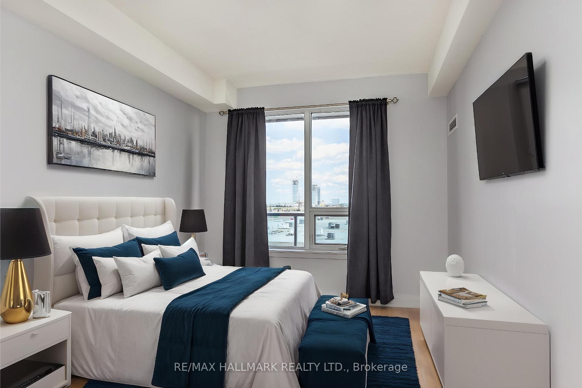 Primary Bedroom Virtually staged