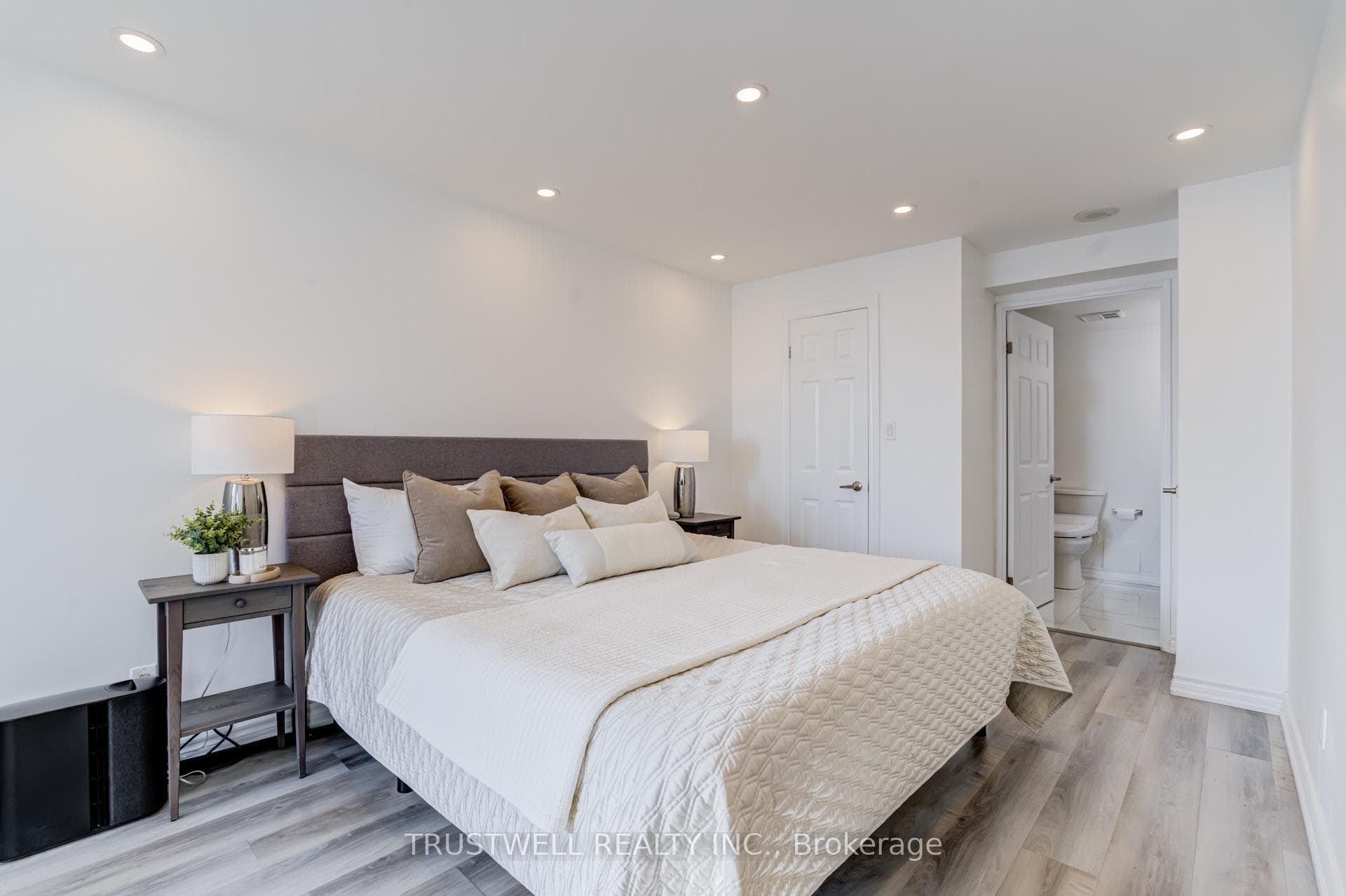 Relaxing Primary Bedroom with Walk-in Closet