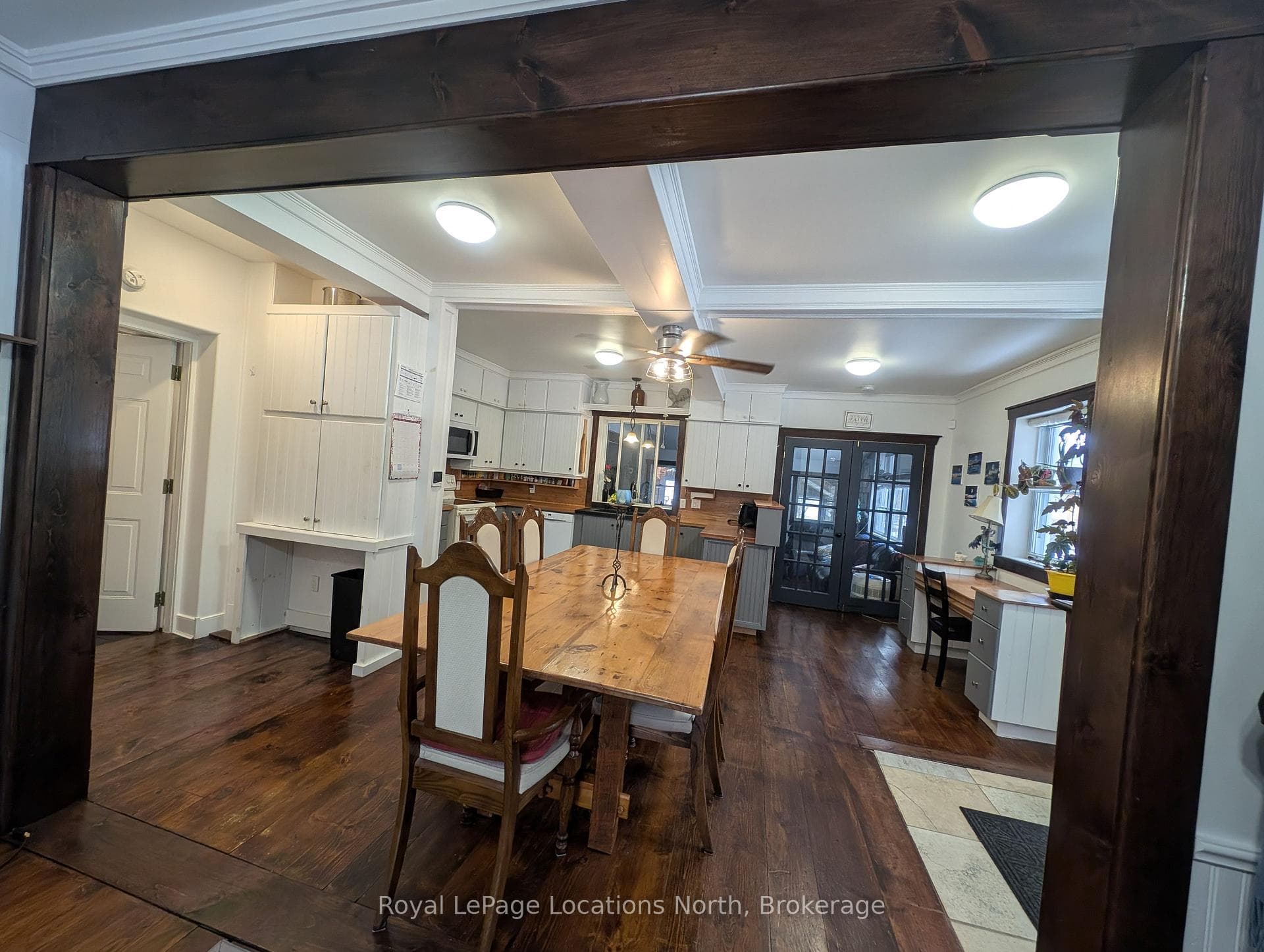 All wood floors with lots of life