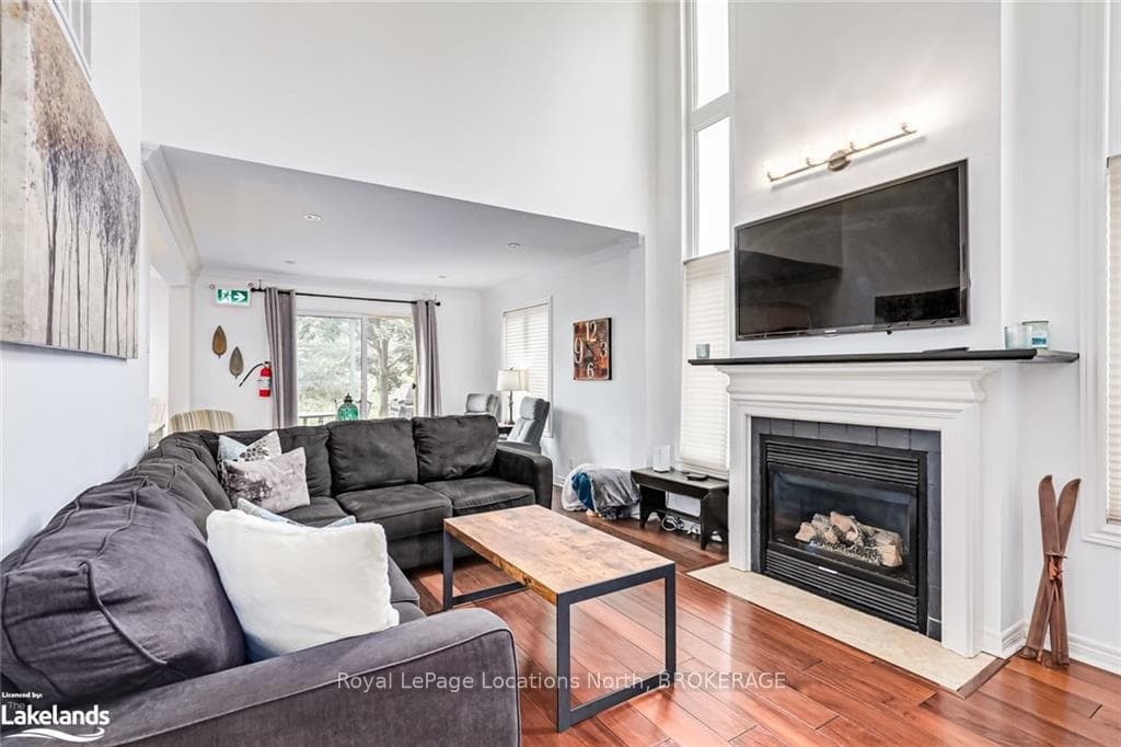 Living room featuring hardwood / wood-style floors