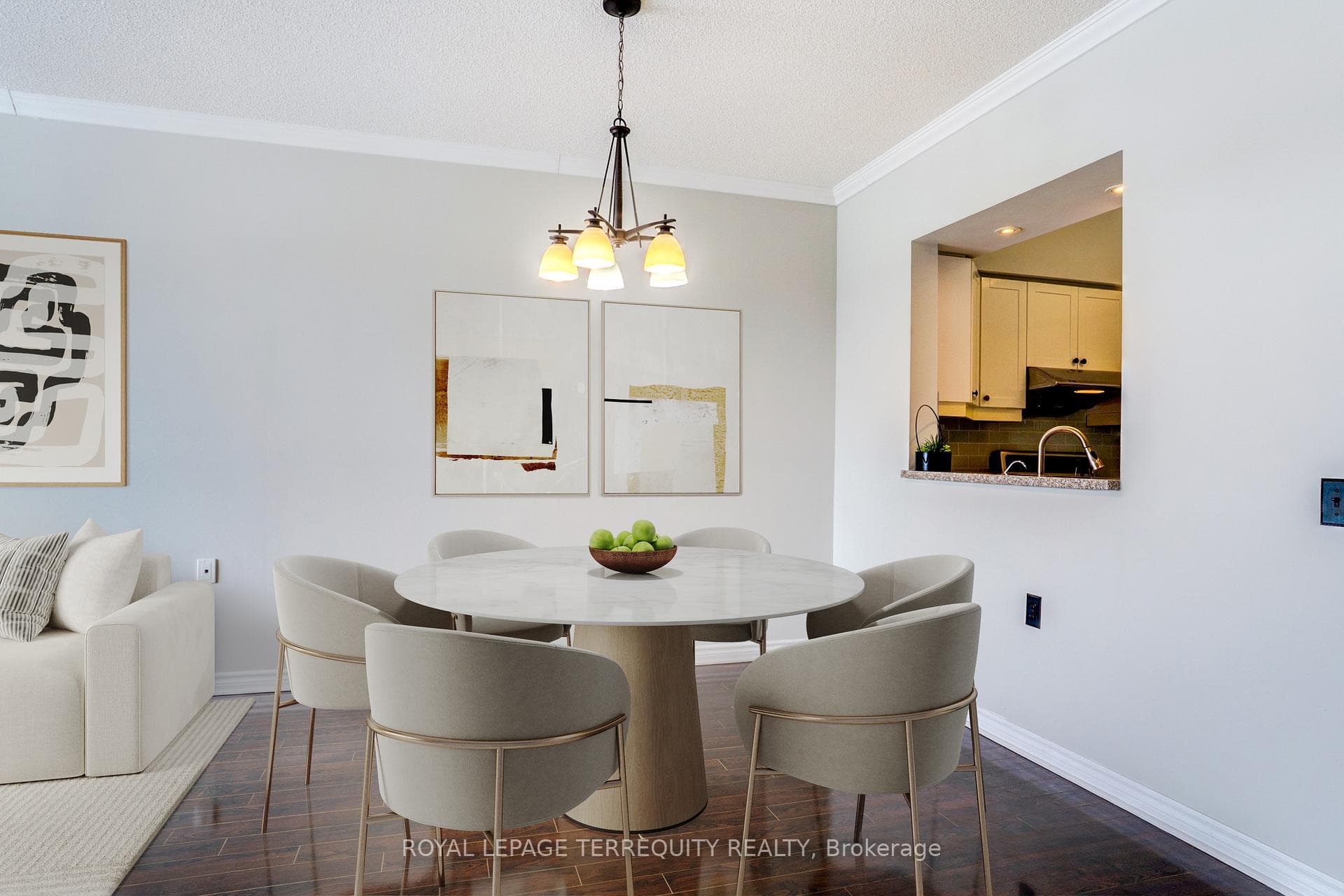 Virtually Staged Dining Rm