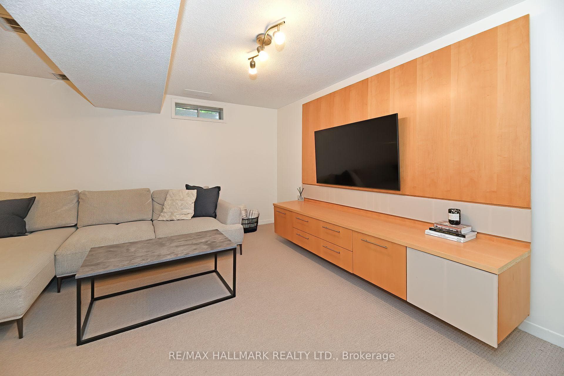 Generous Basement W Wet Bar & B/I Storage