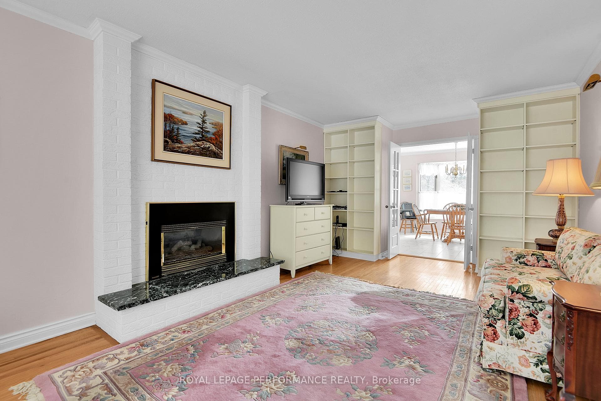 Family Room with fireplace