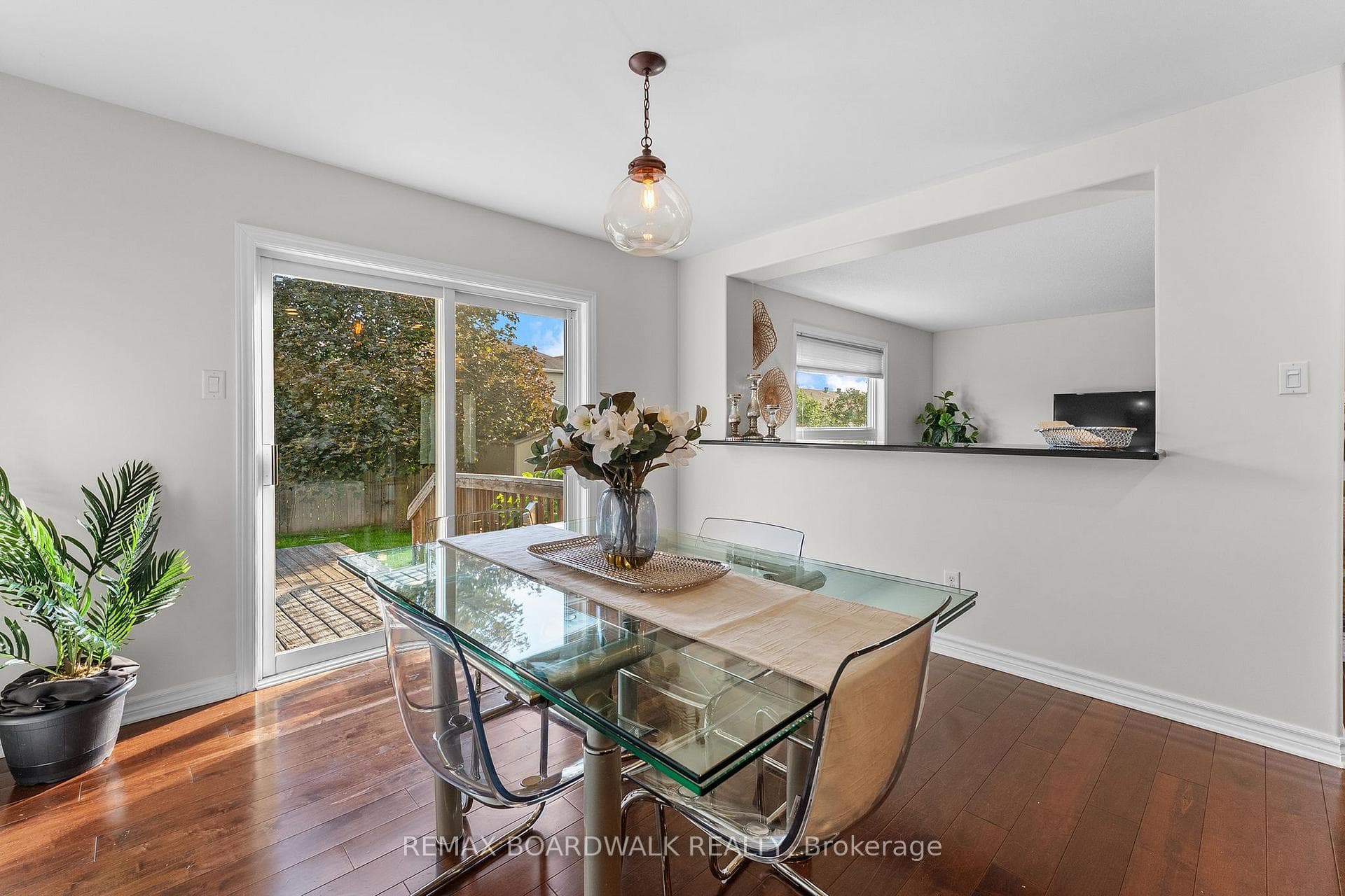Large dining room w/loads of natural light