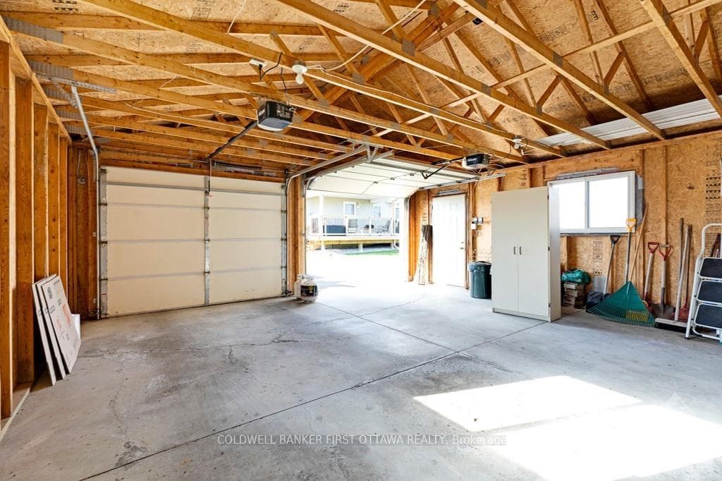 Inside garage
