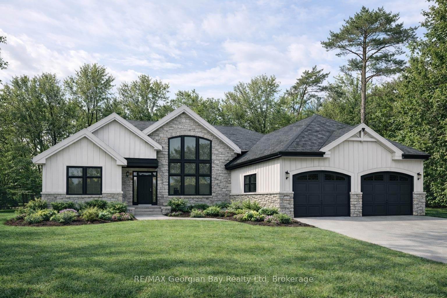 Virtual rendering of the completed home