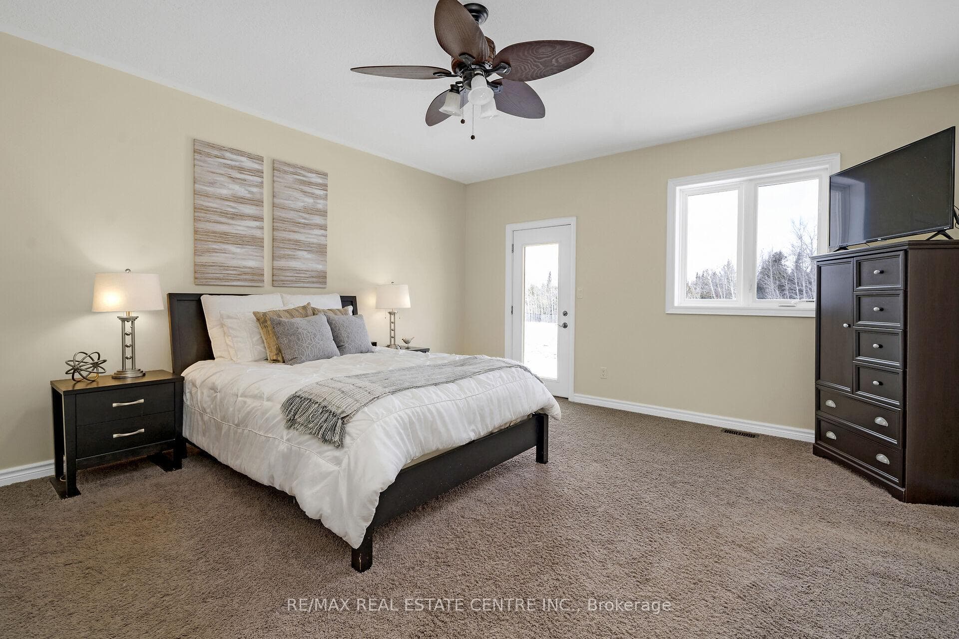 Primary Bedroom with Walkout to Backyard