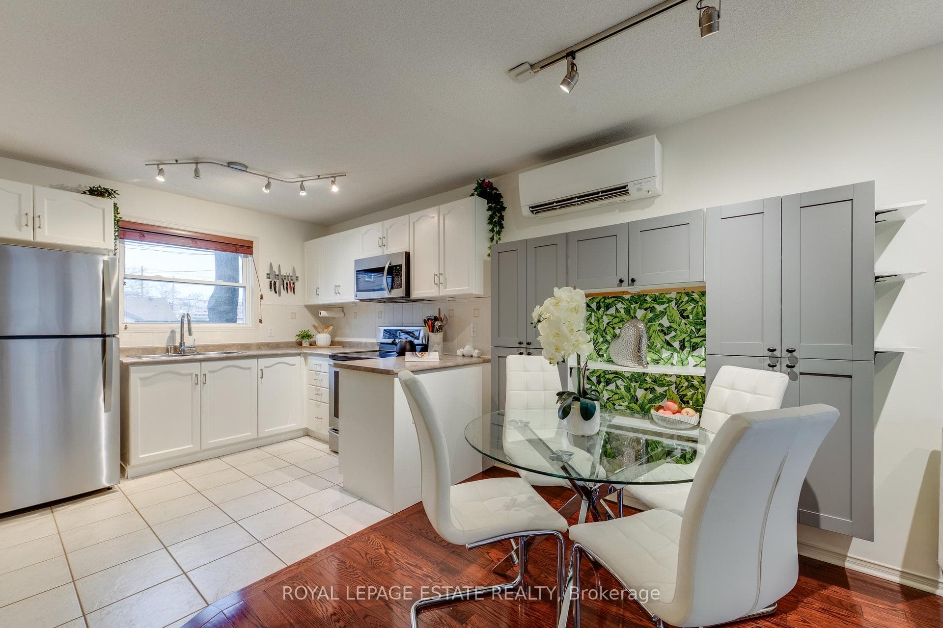 kitchen receives morning sun, east exposure