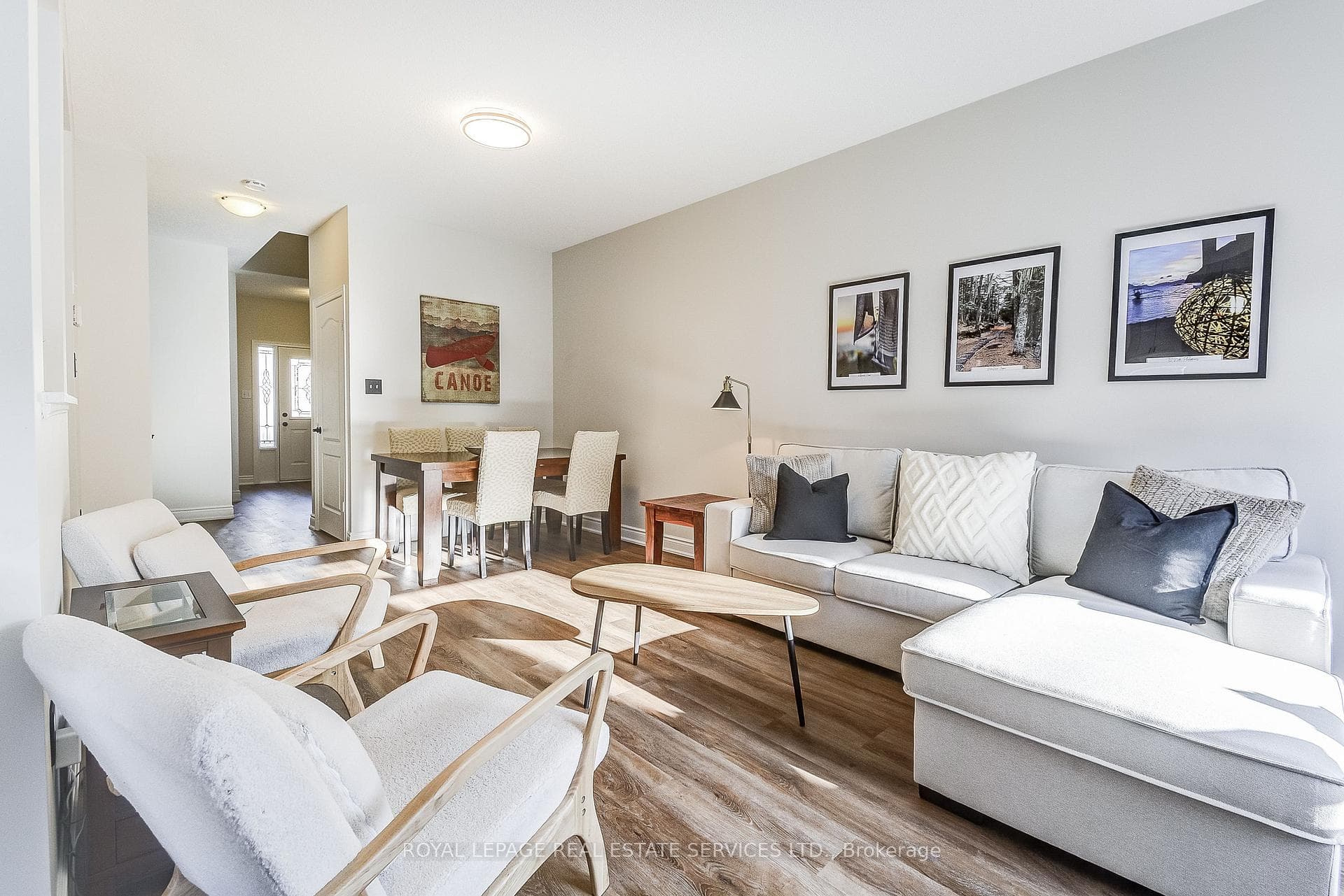 Great room with Living and Dining spaces