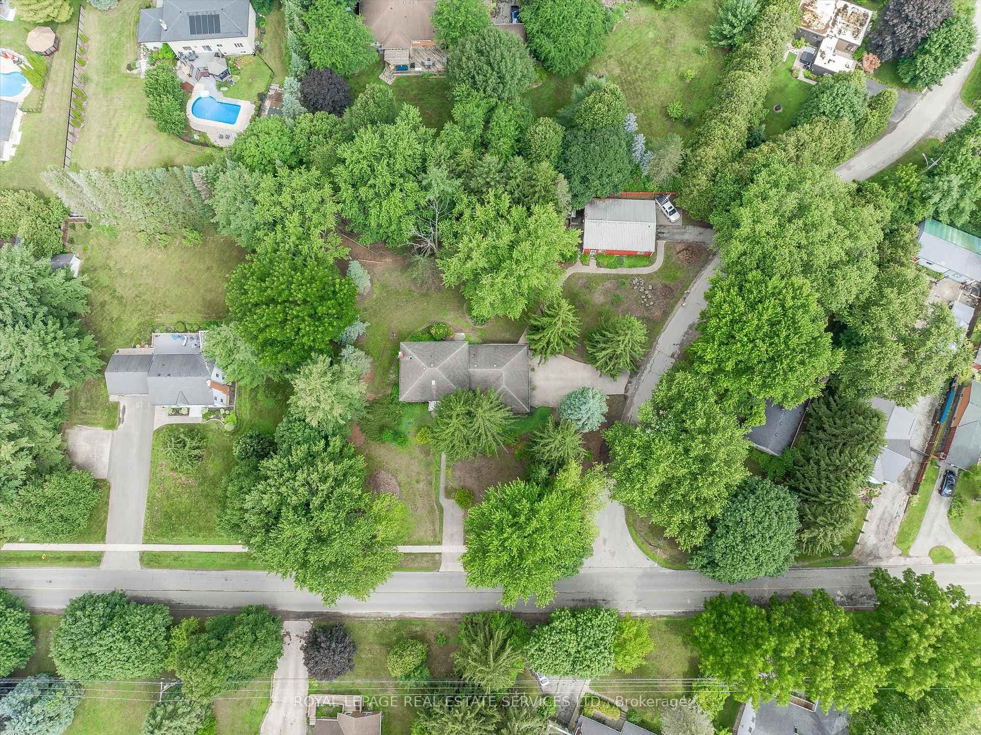 Aerial View of the Property