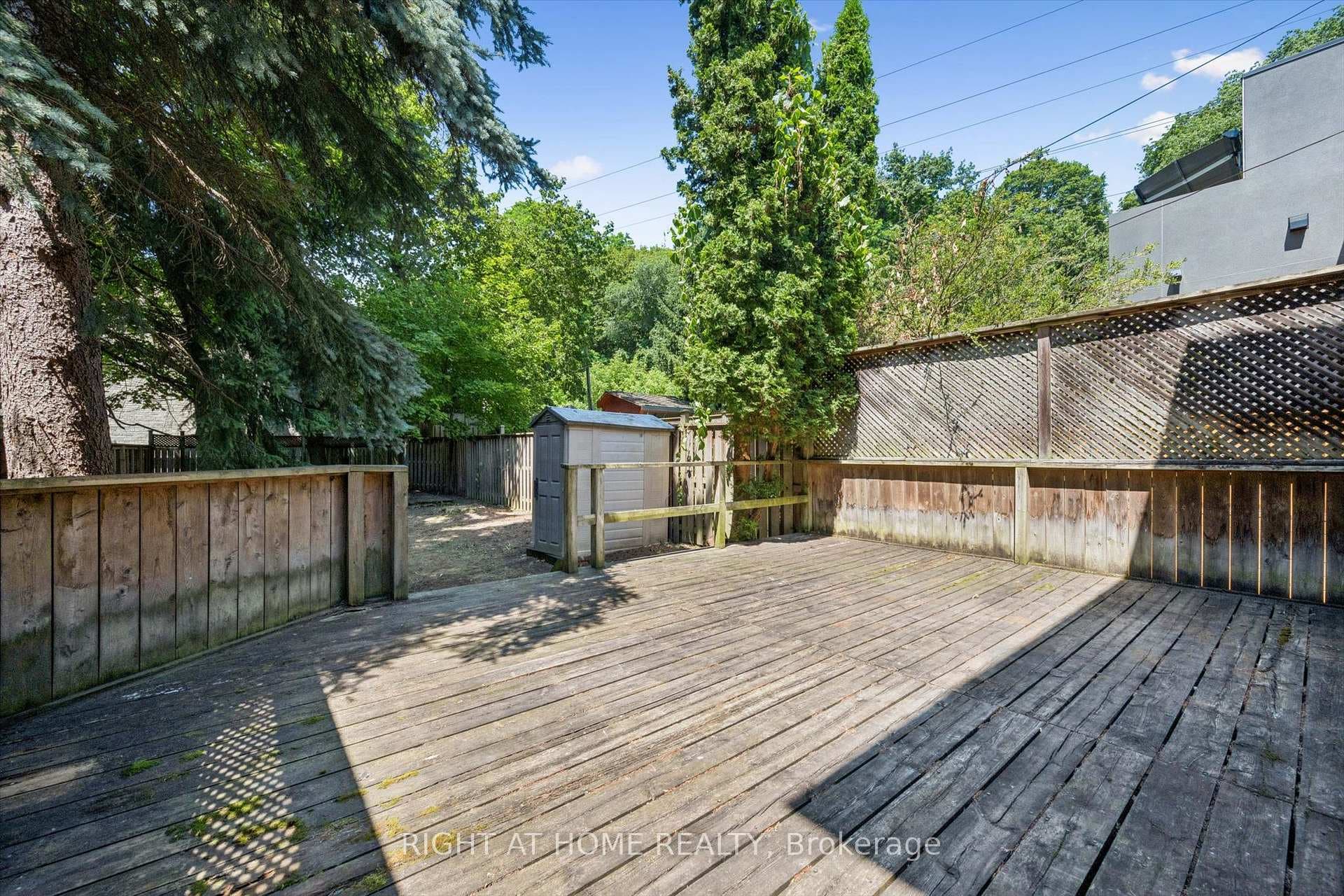 Spacious deck