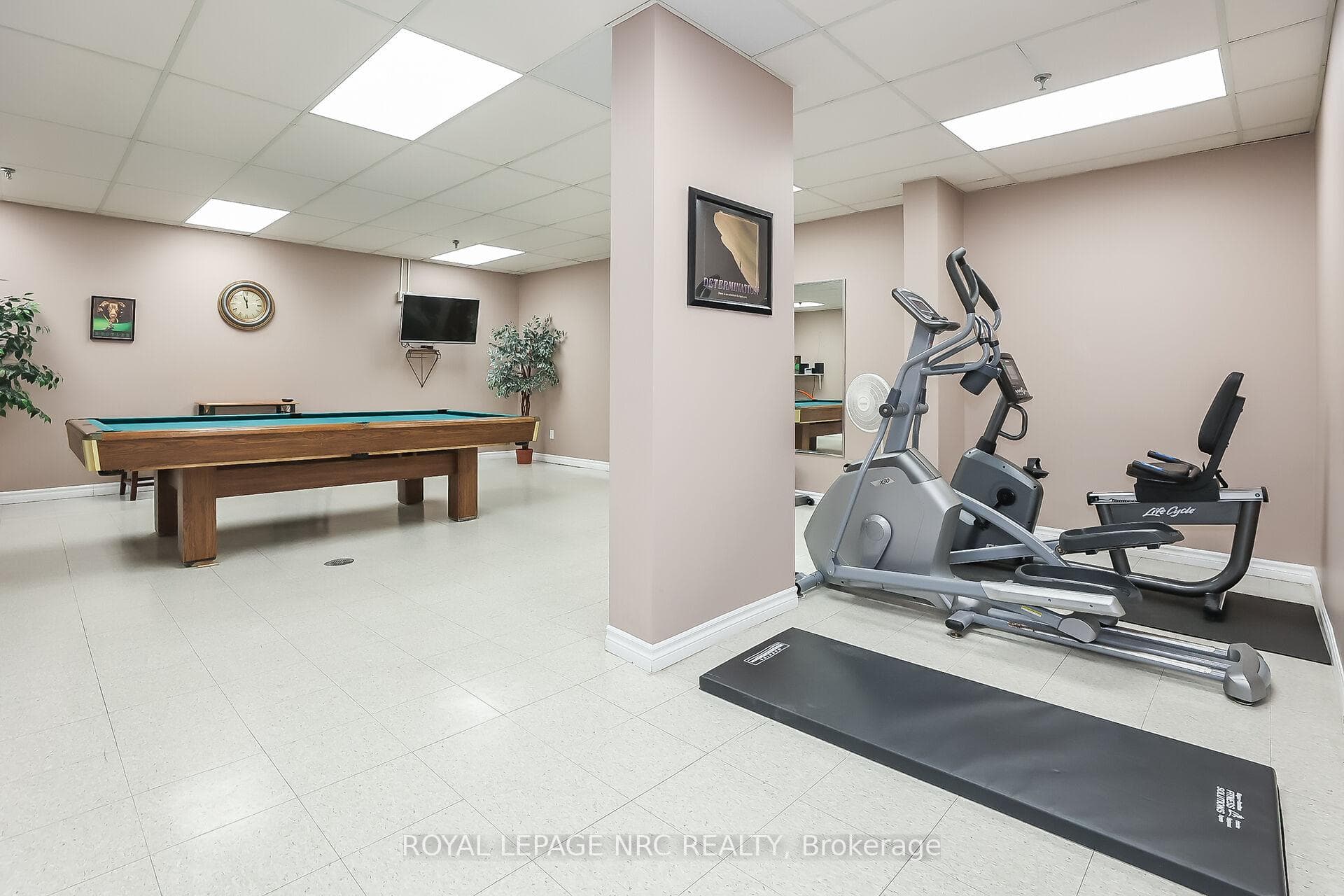 BILLIARD + EXCERCISE ROOM