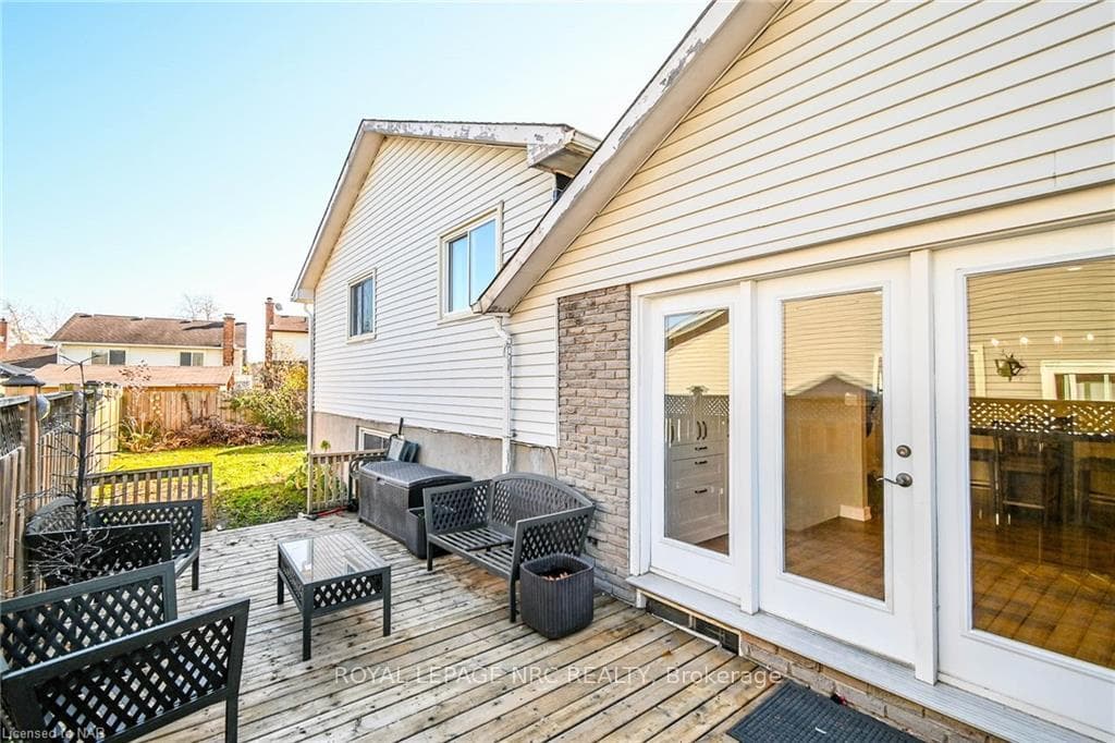 Deck with french doors