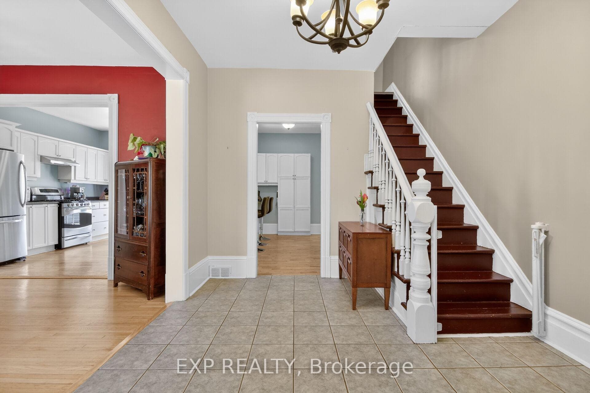 foyer ~ view to dining room & kitchen