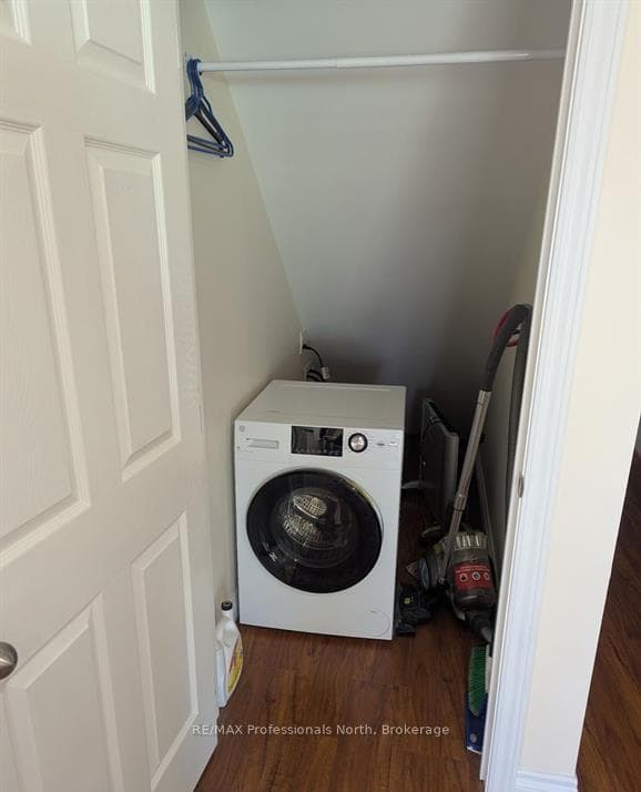 Lower level laundry area