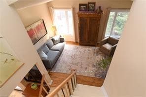 Aerial view of Living Room