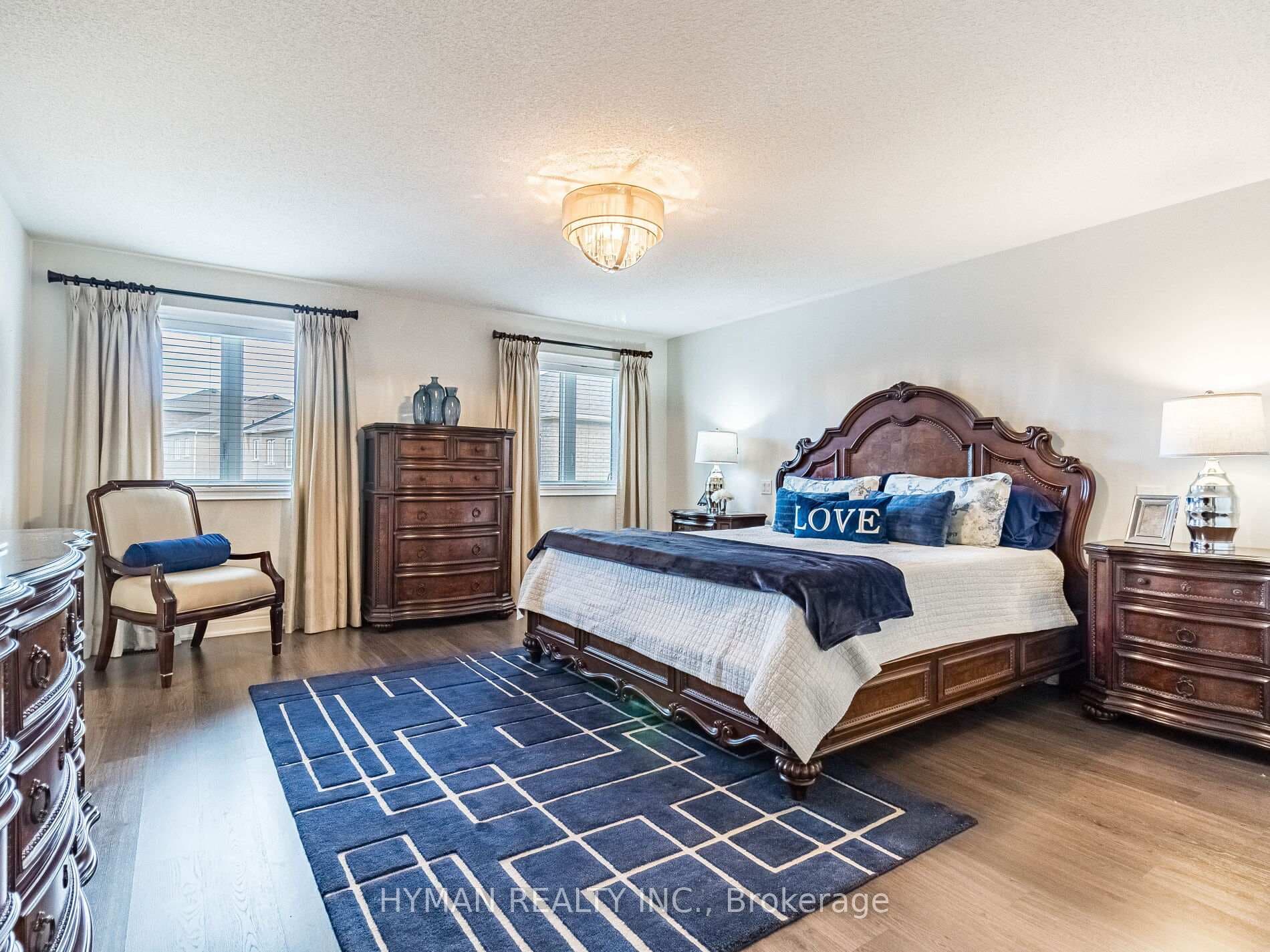 Luxurious & generously sized primary retreat.