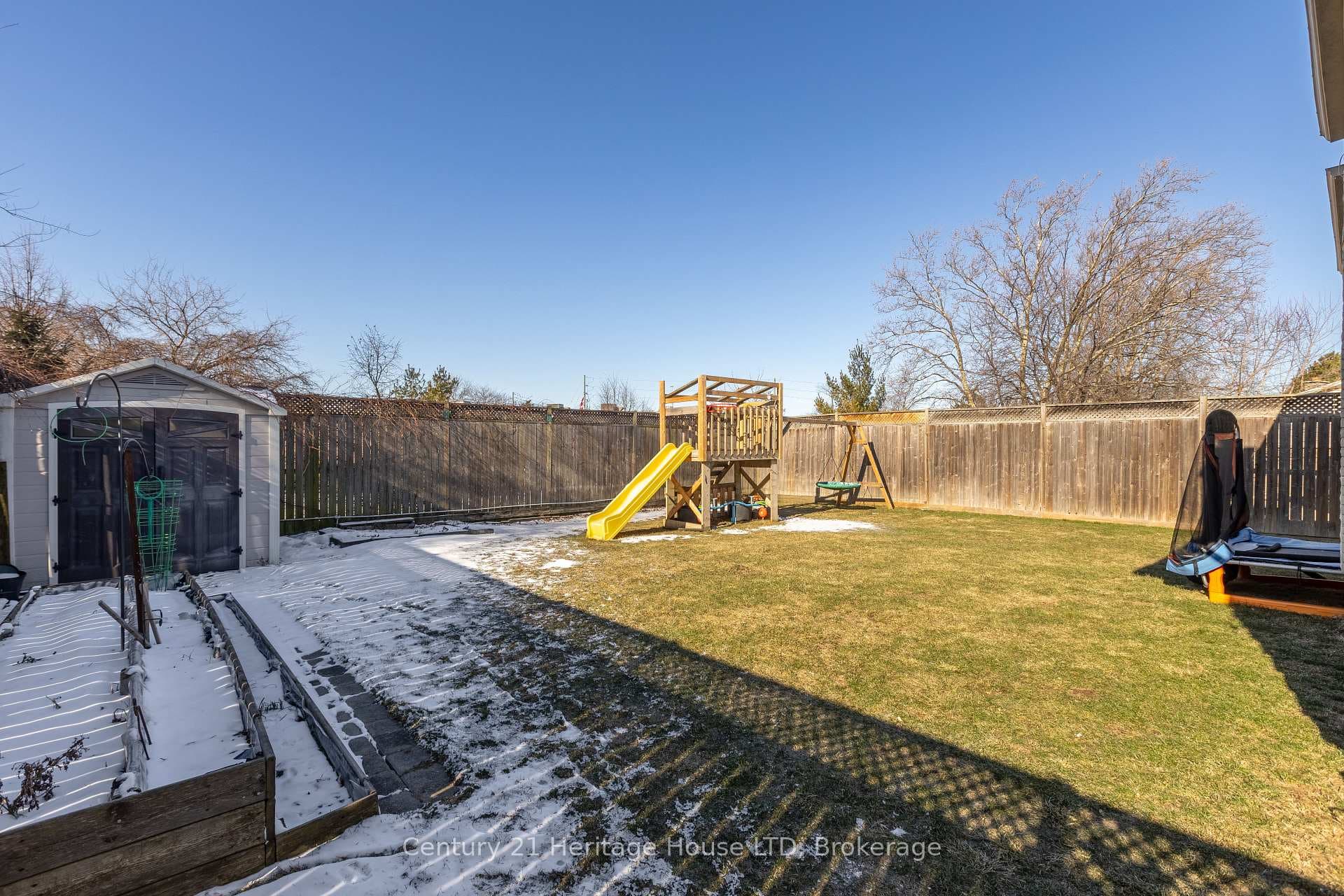 Backyard, new sod installed a few years ago