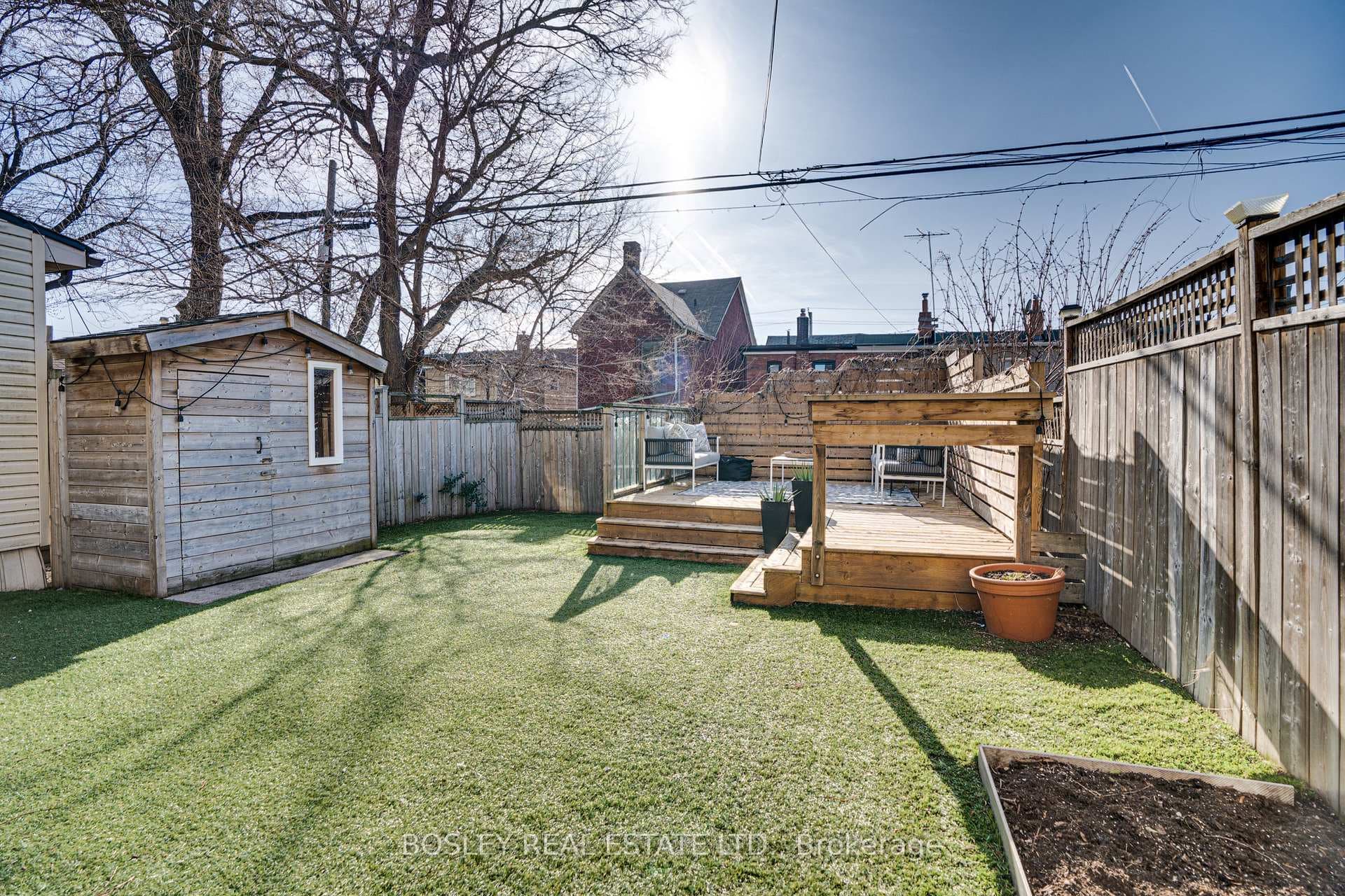 And a shed for storage