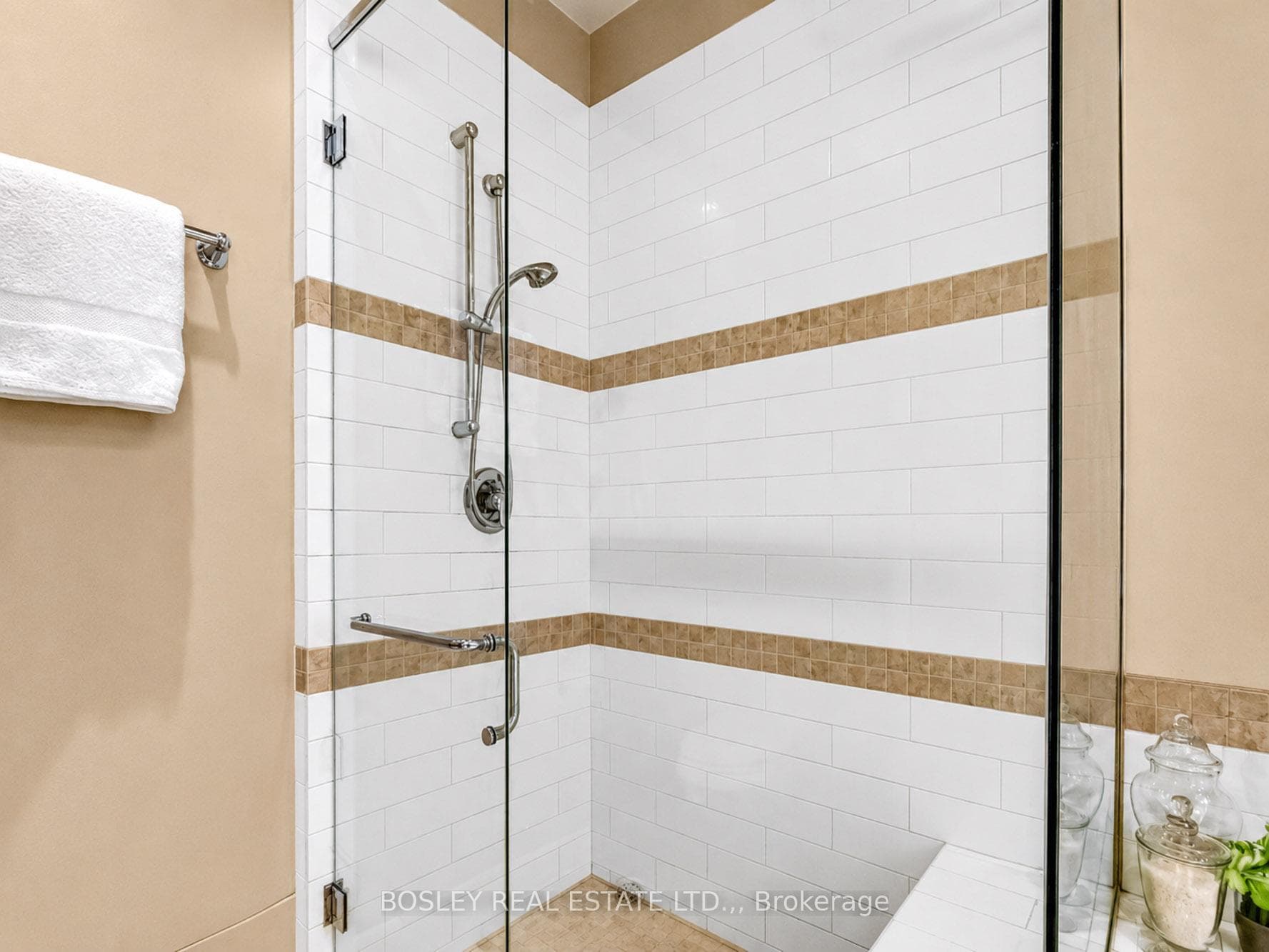 Tiled shower