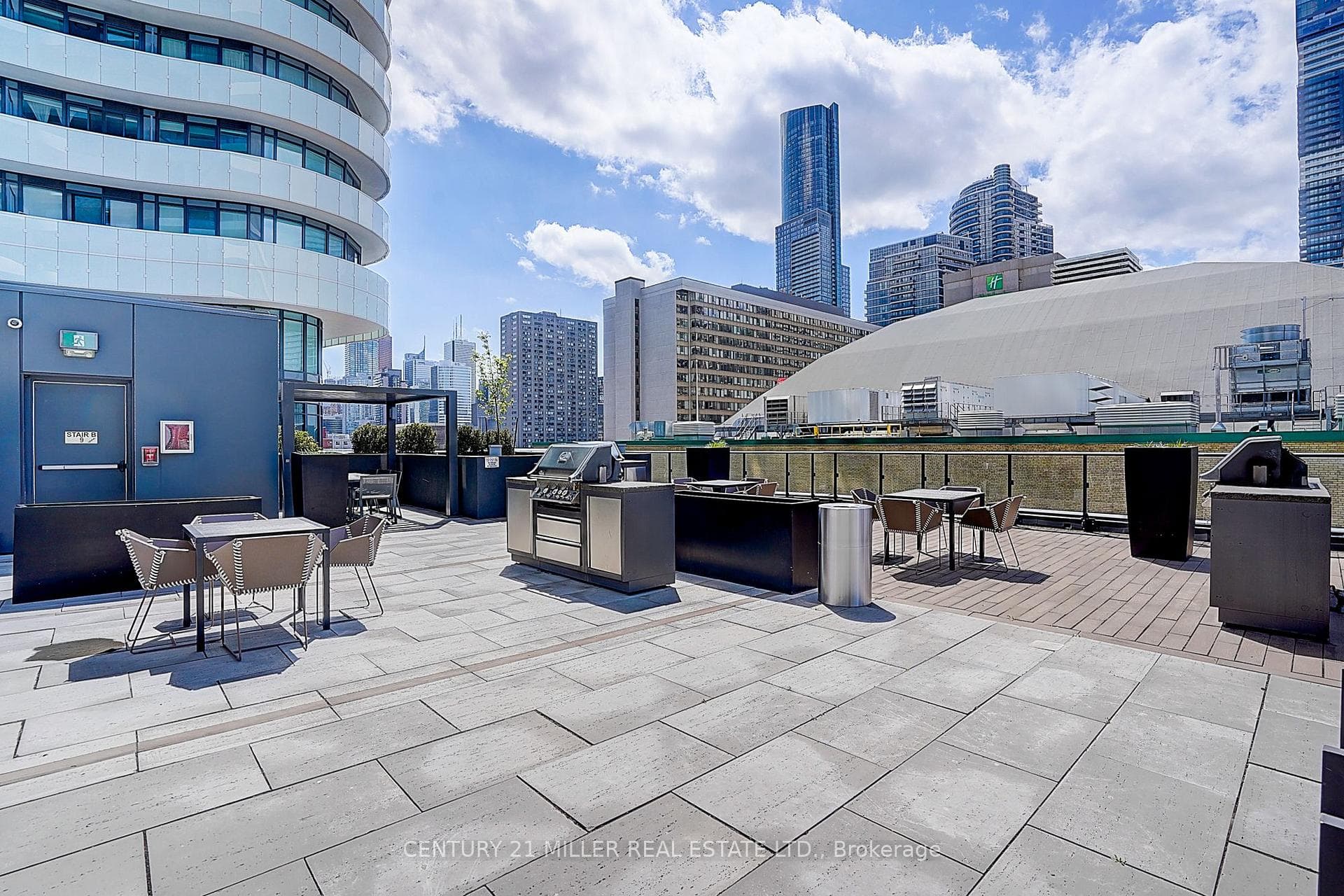 Rooftop BBQ And Dining Area