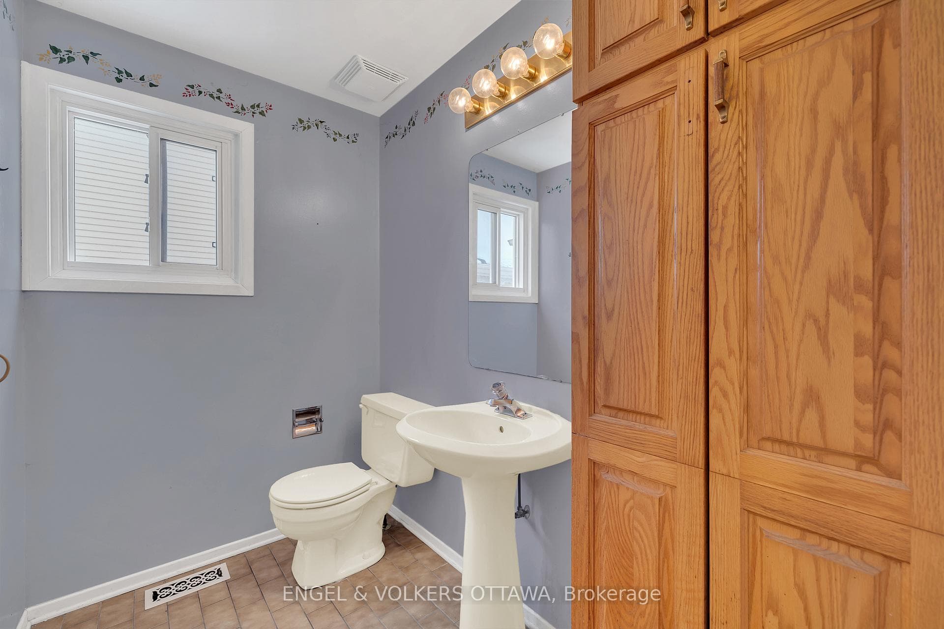 Main floor powder room