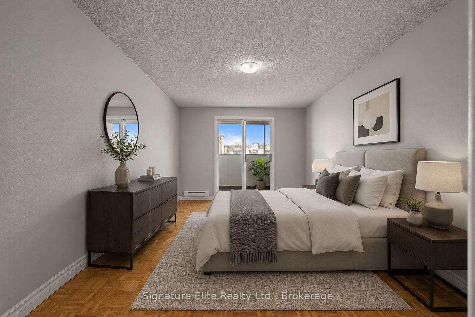 Virtually Staged Primary Bedroom
