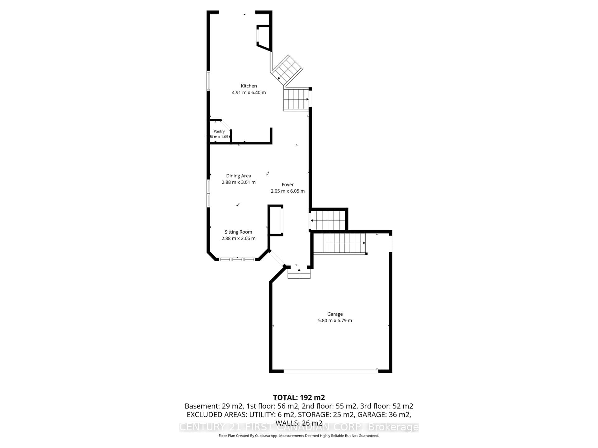 Main level floor plan