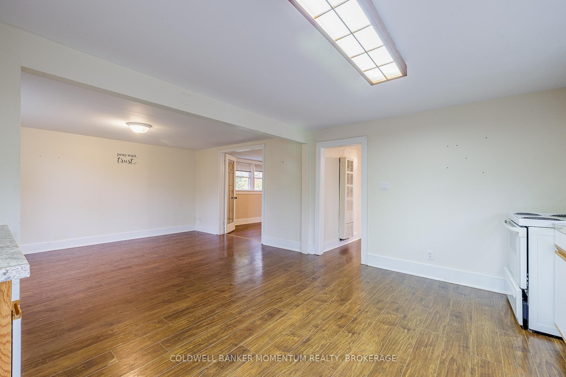 Open concept living room and kitchen