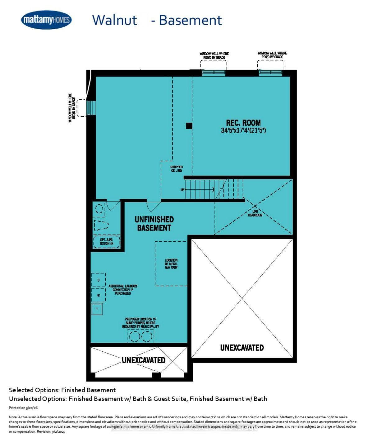 Lot#3394 -6396 Ottawa St.Basement Place Floor Plan