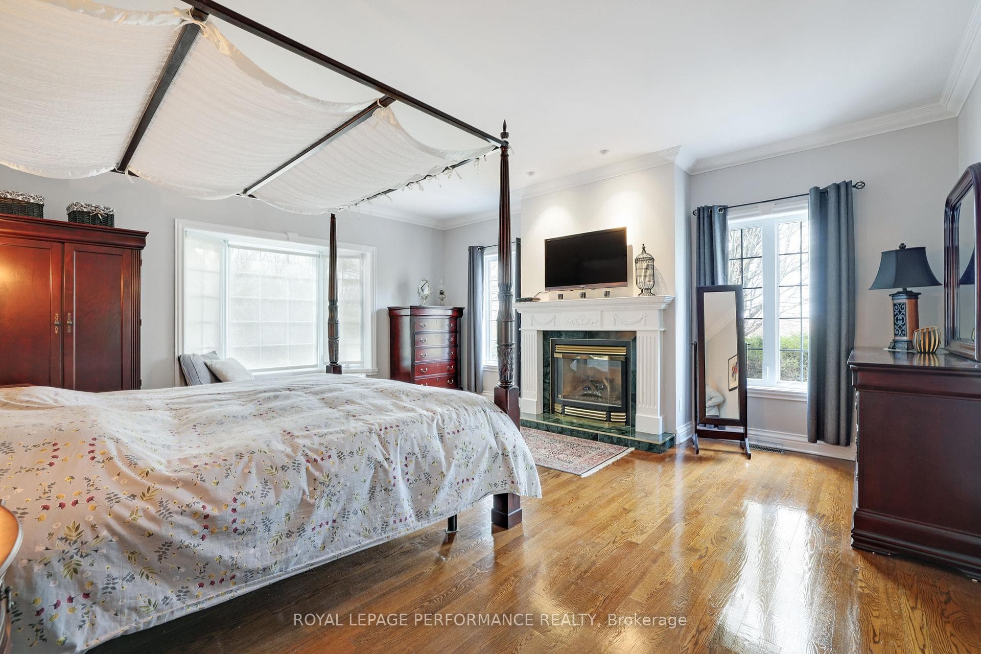 Primary Bedrom, fireplace