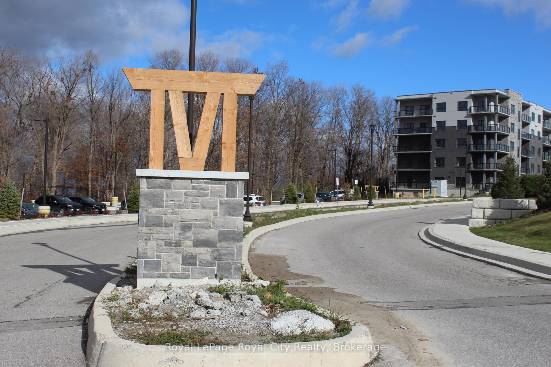 Entrance to Condos from Lackner Blvd
