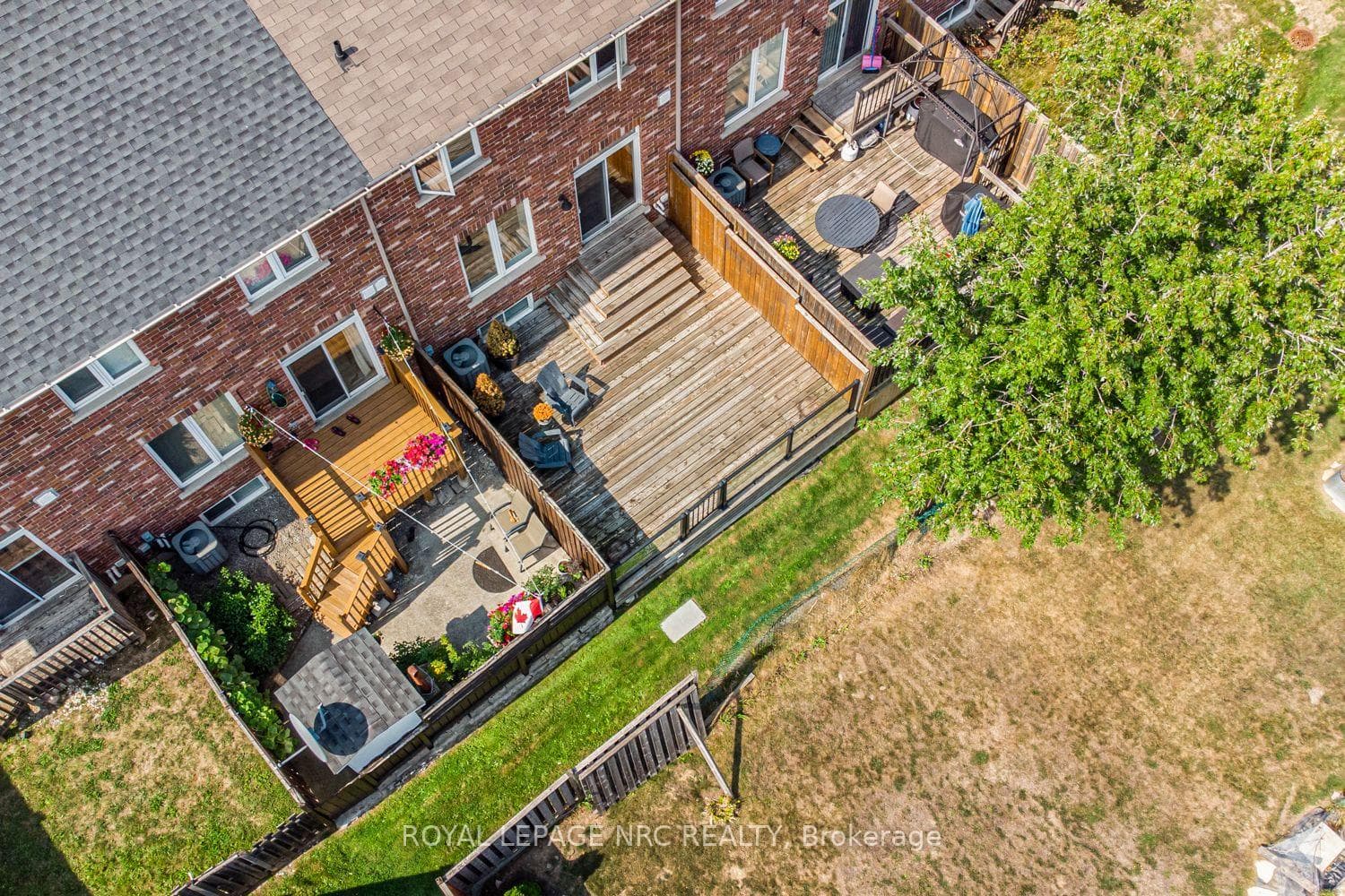 View of private back deck