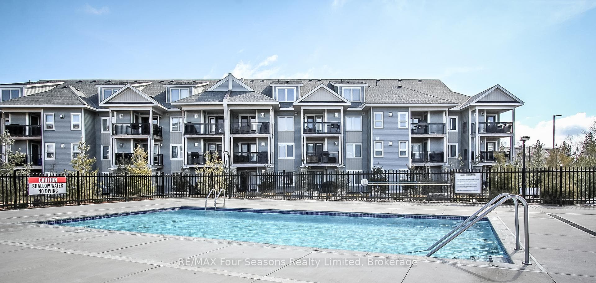 Year round heated outdoor pool plus fitness room!