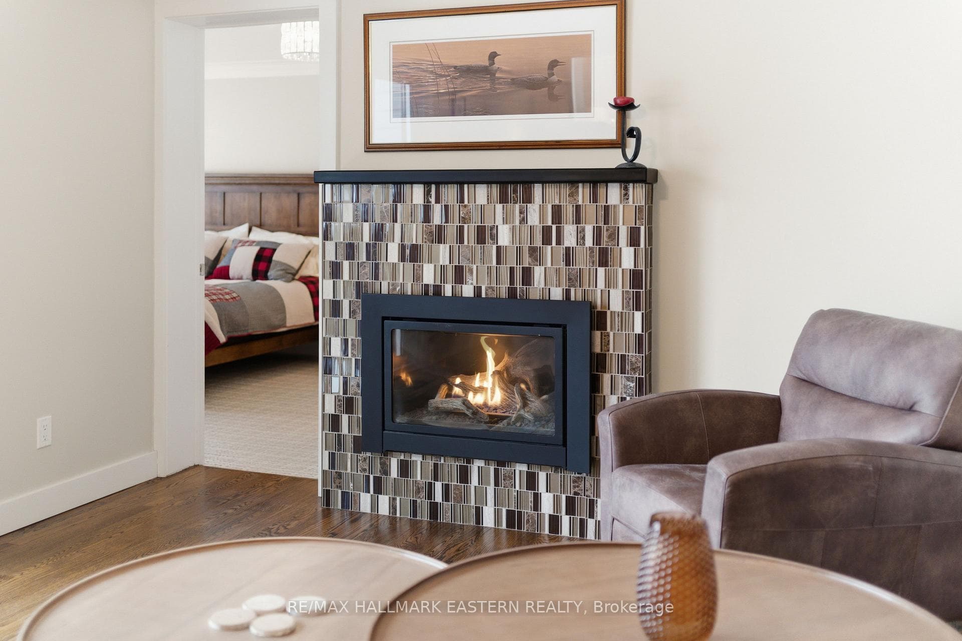 Cozy gas fire place