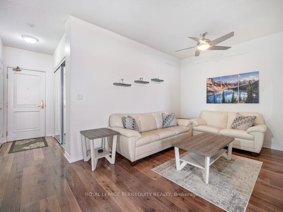 Den furnished as living Room