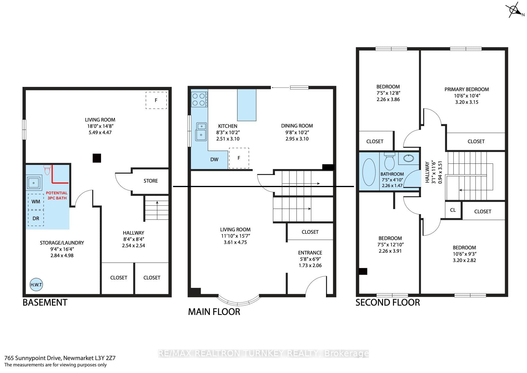 Potential 3PC Bathroom in Basement!