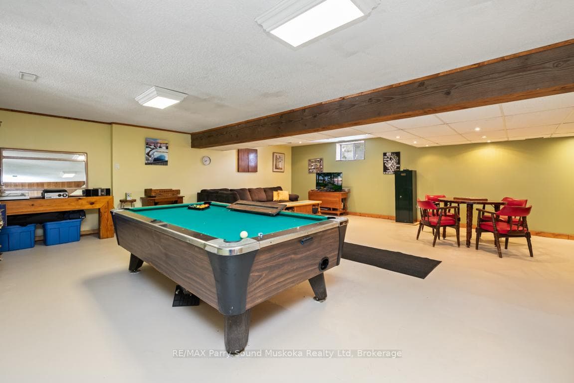Generous size recreation room