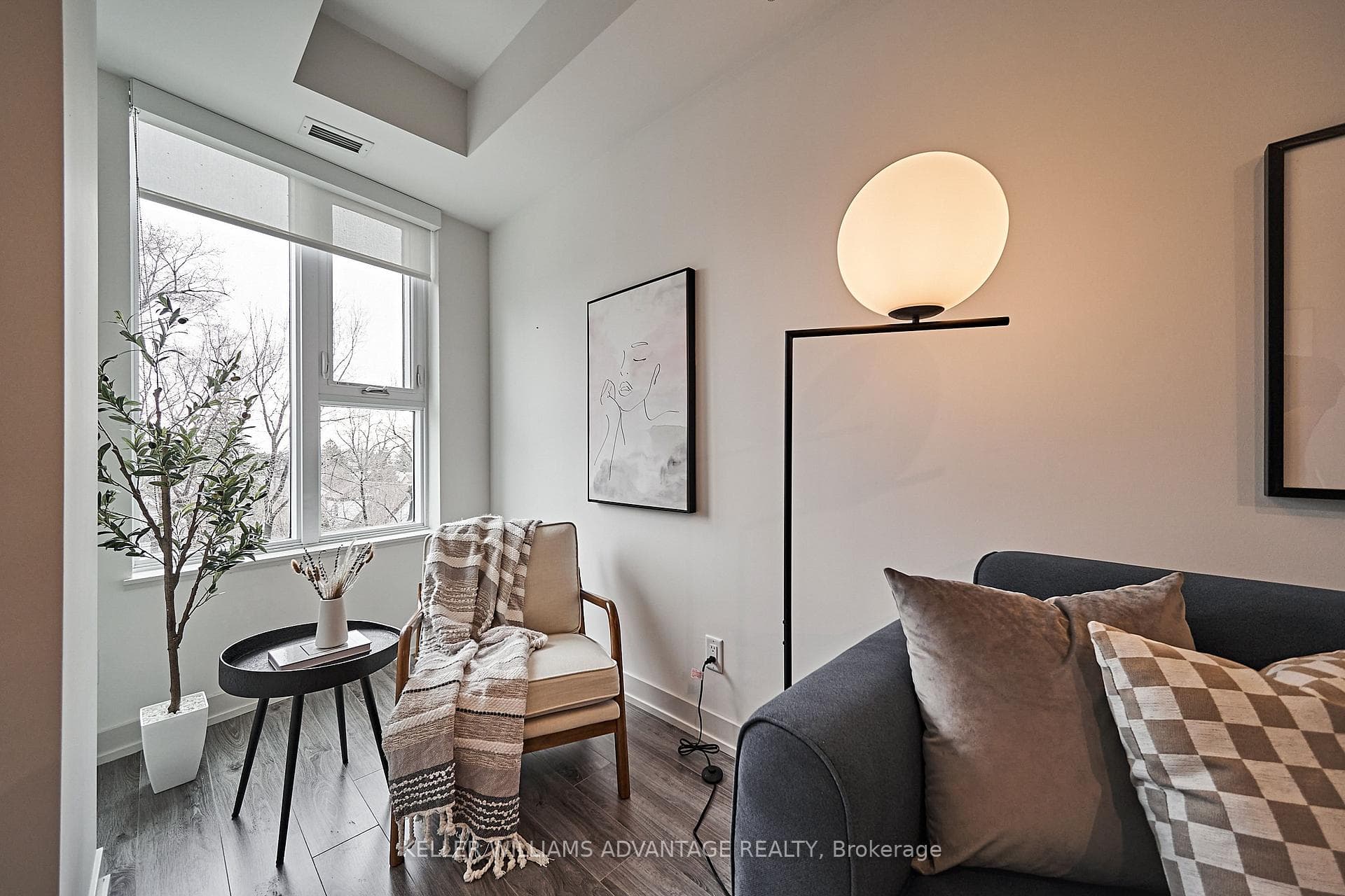 Cozy reading nook