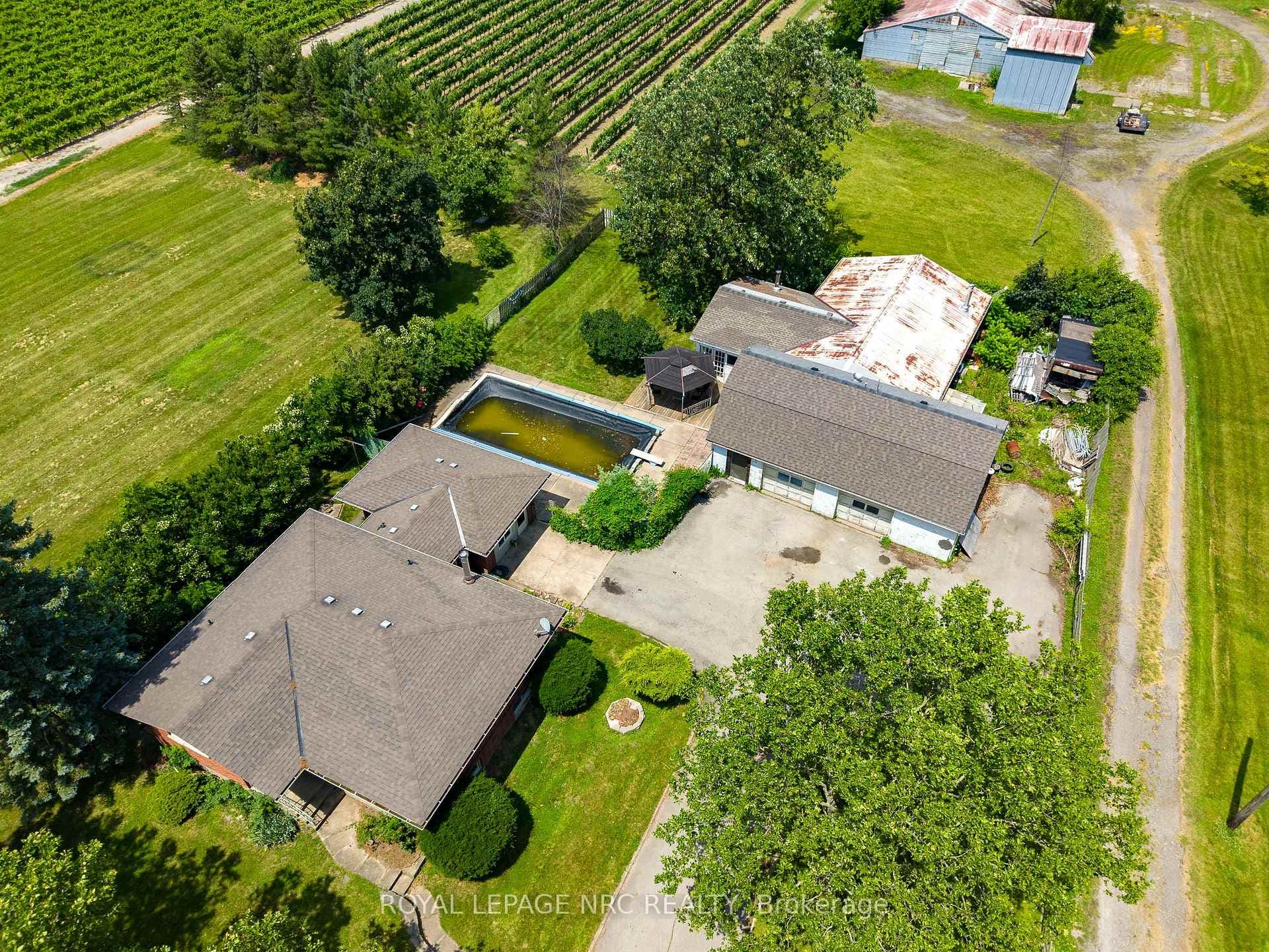 Bird's-eye view of the whole property
