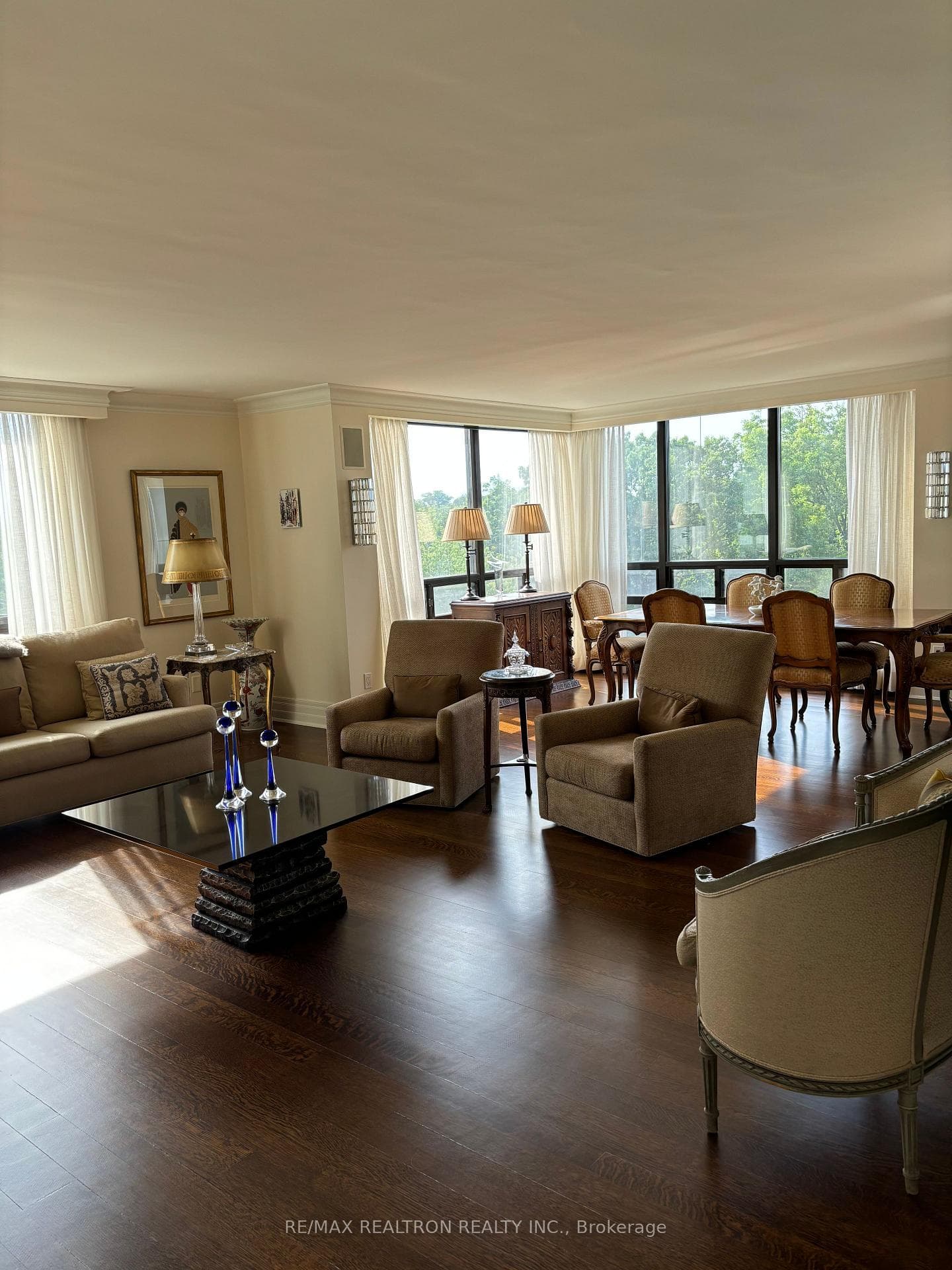 living room entrance & dinning room