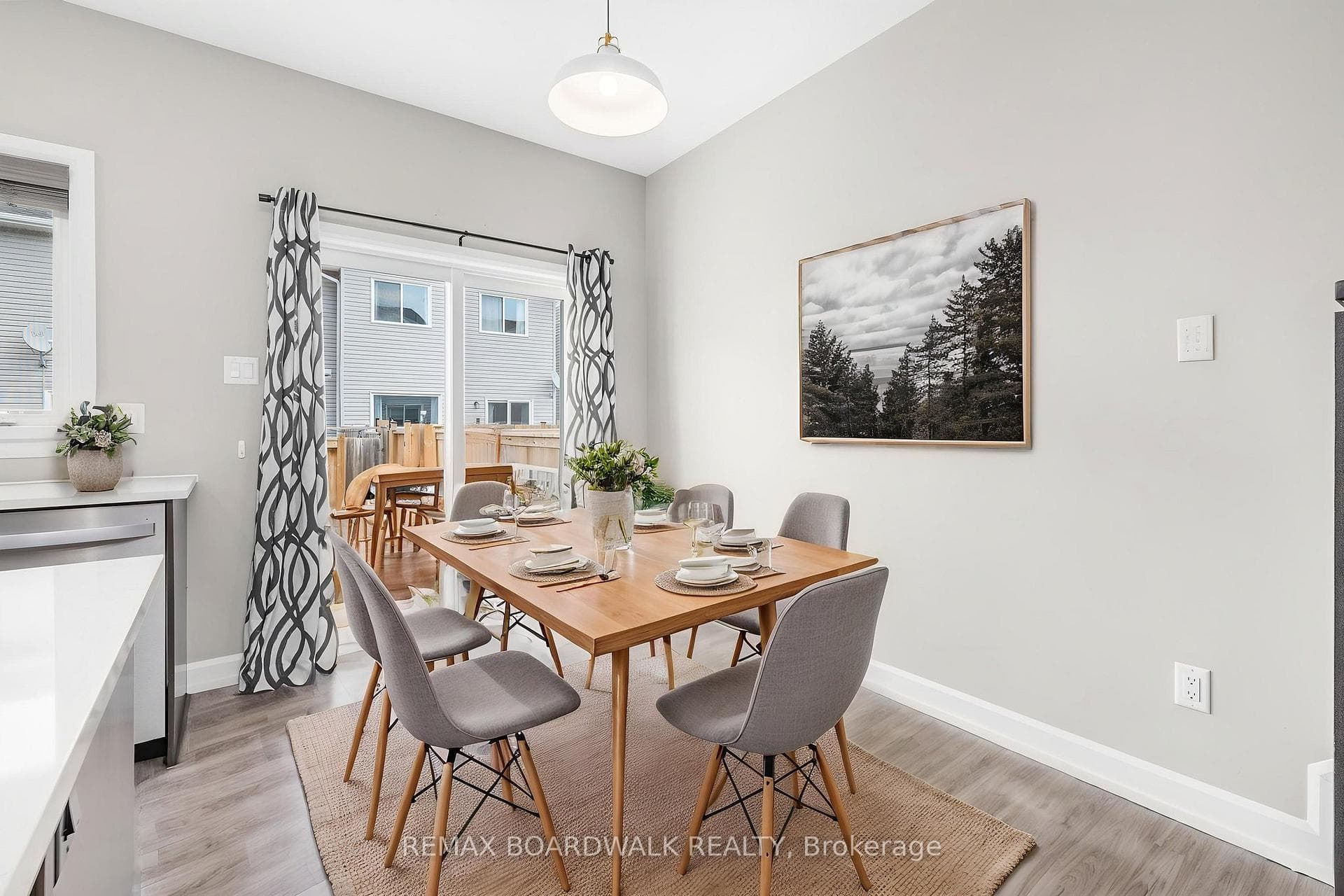 Virtually Staged Dining Room