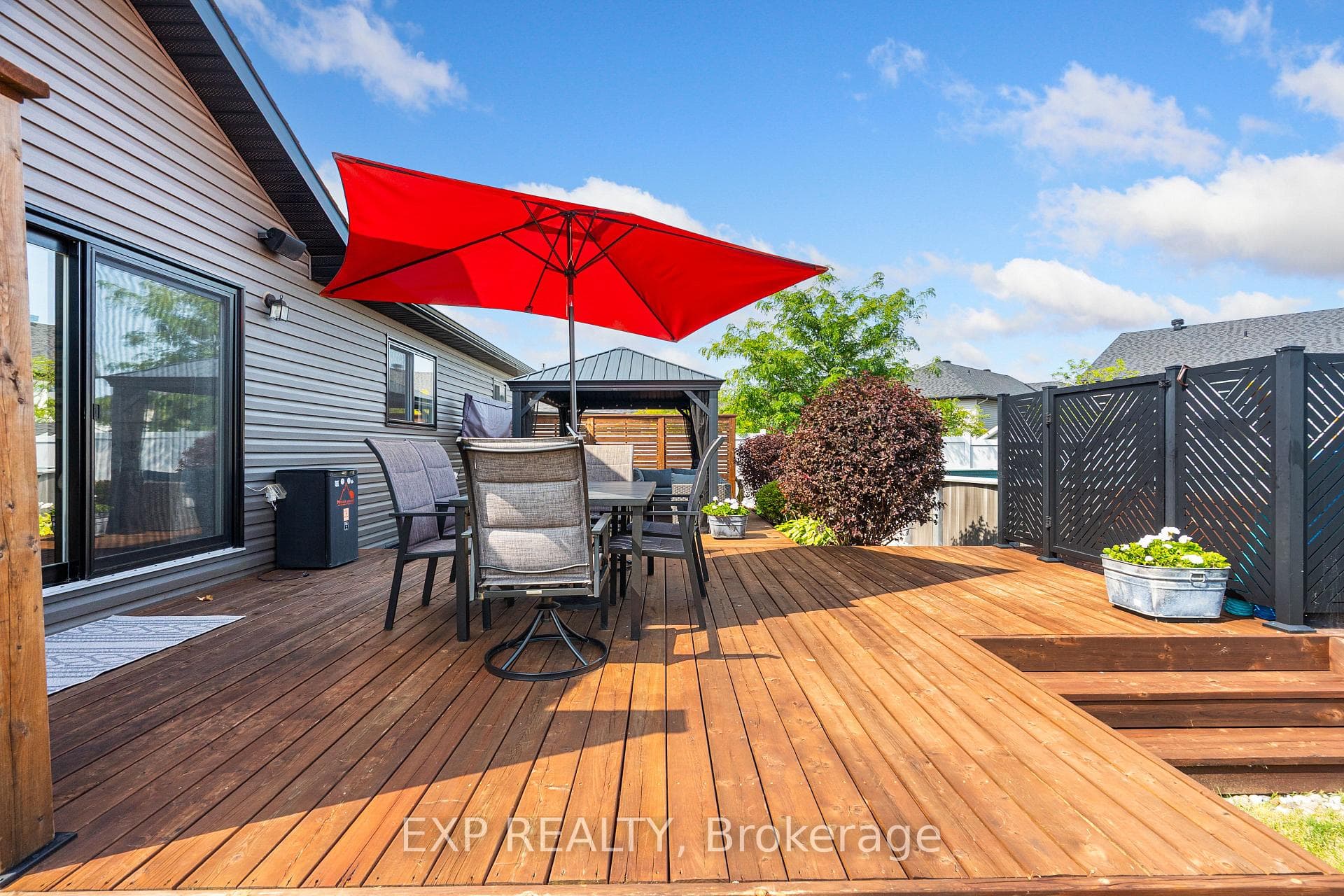 back yard deck