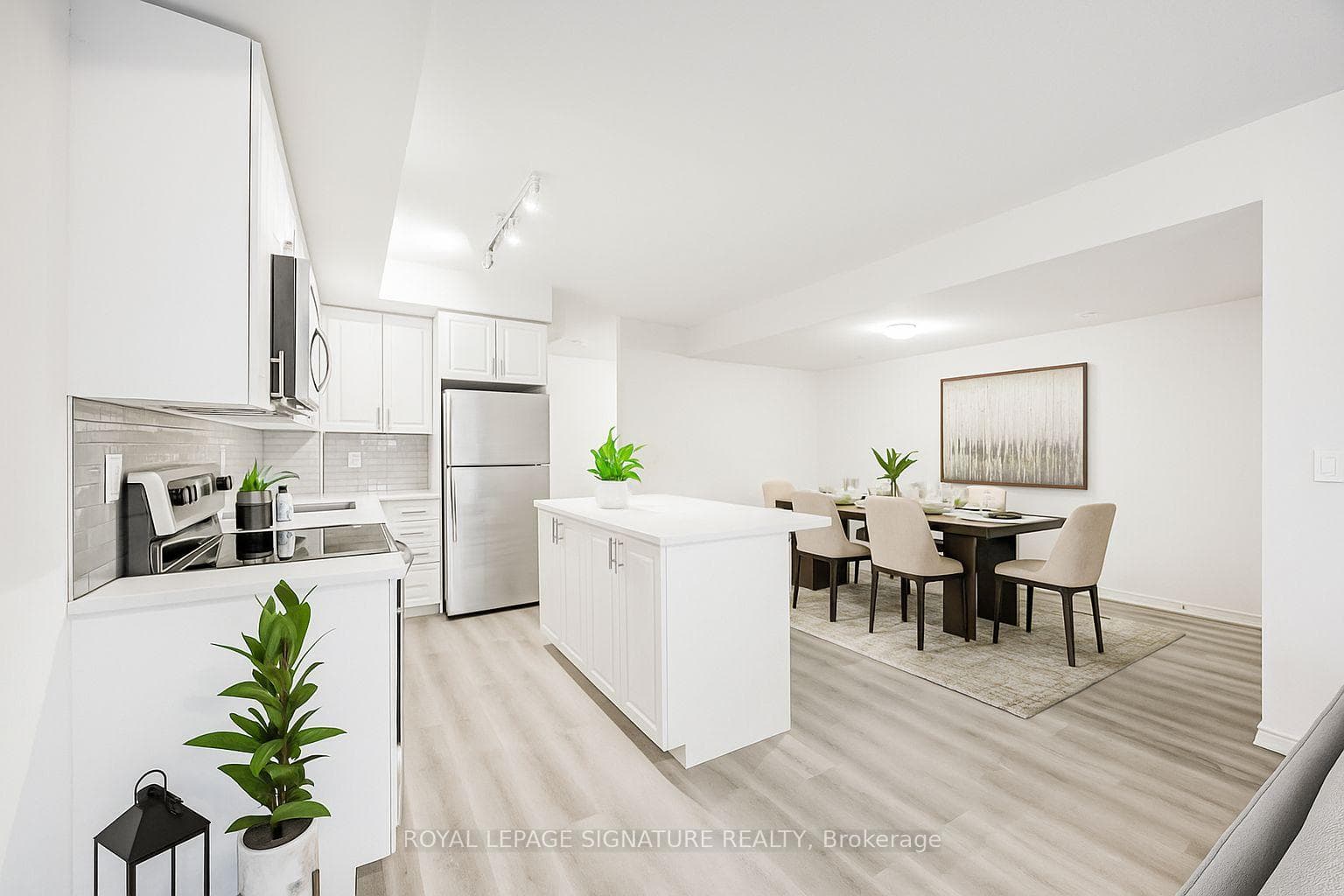 Kitchen/Dining Area-Virtually Staged